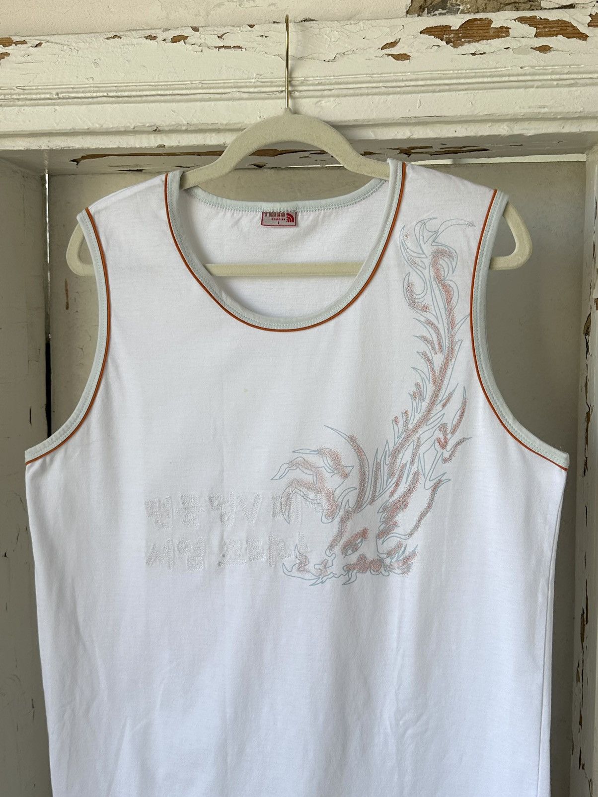 Japanese Brand × Vintage Y2K Vintage Dragon Print White Top Size US L / EU 52-54 / 3 - 3 Thumbnail