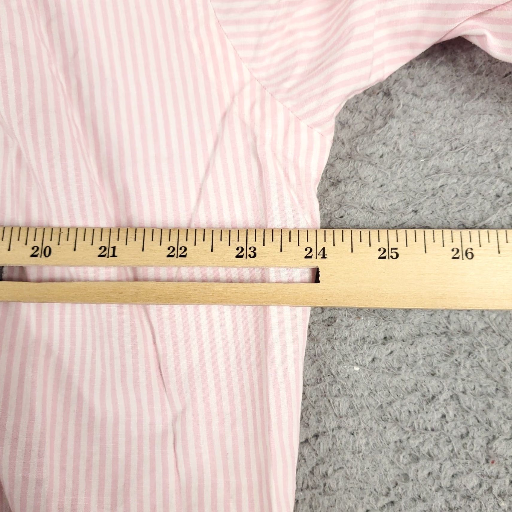 Ralph Lauren Ralph Lauren Button-Up Shirt Mens Medium Pink Striped Short Sleeve Classic Preppy Size US M / EU 48-50 / 2 - 7 Thumbnail