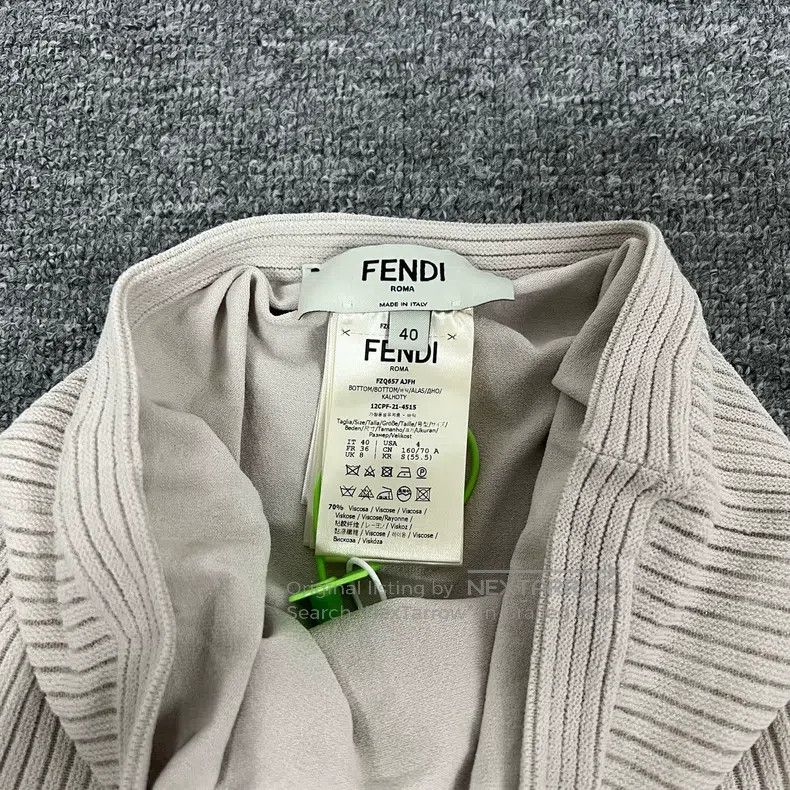 Fendi Fendi Show model knitted pleated long skirt, half skirt Size 26" / US 2 / IT 38 - 6 Thumbnail