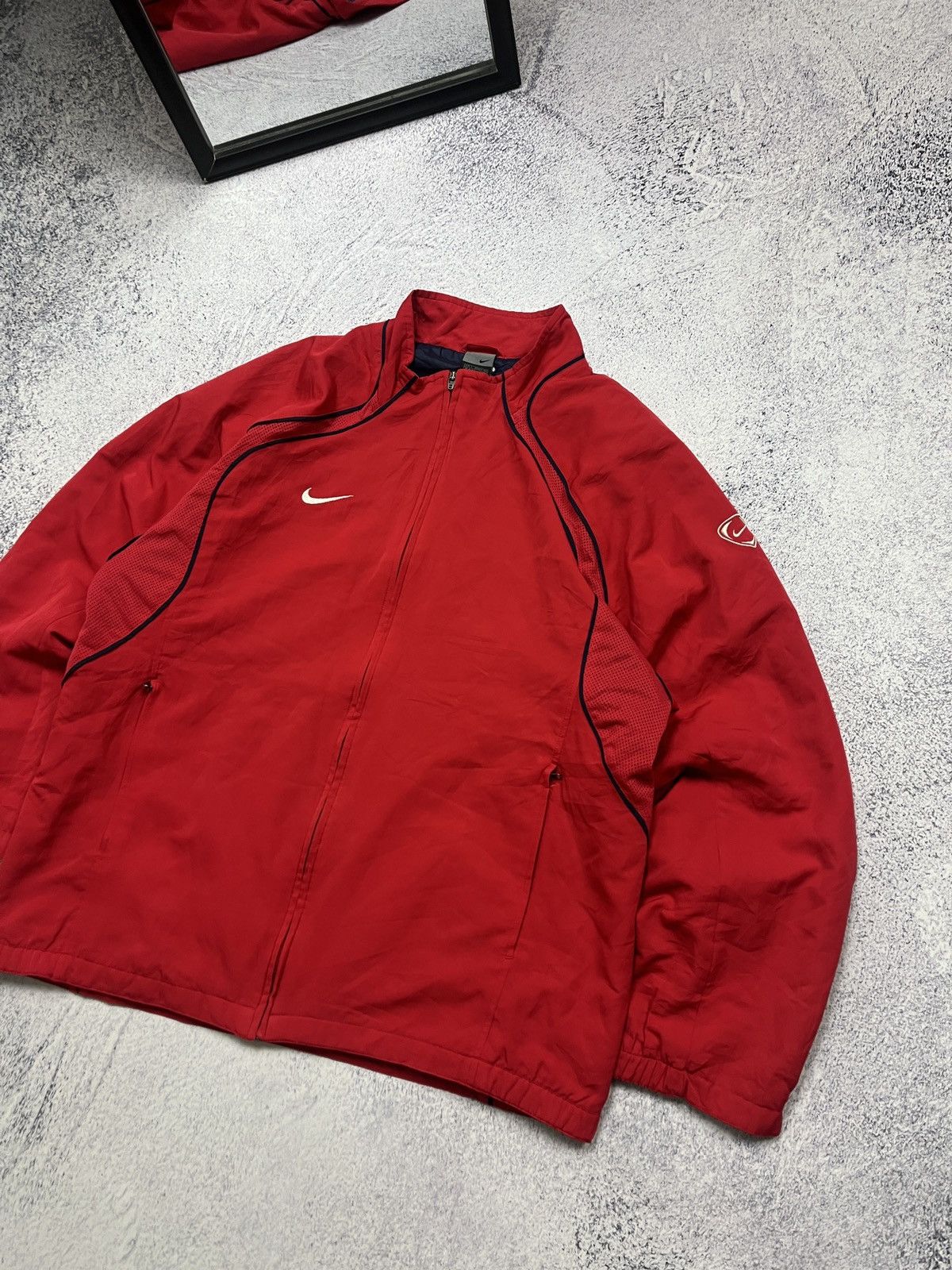 Nike Vintage 90s Nike KNVB Netherlands Football Track Jacket Rare Size US L / EU 52-54 / 3 - 4 Thumbnail