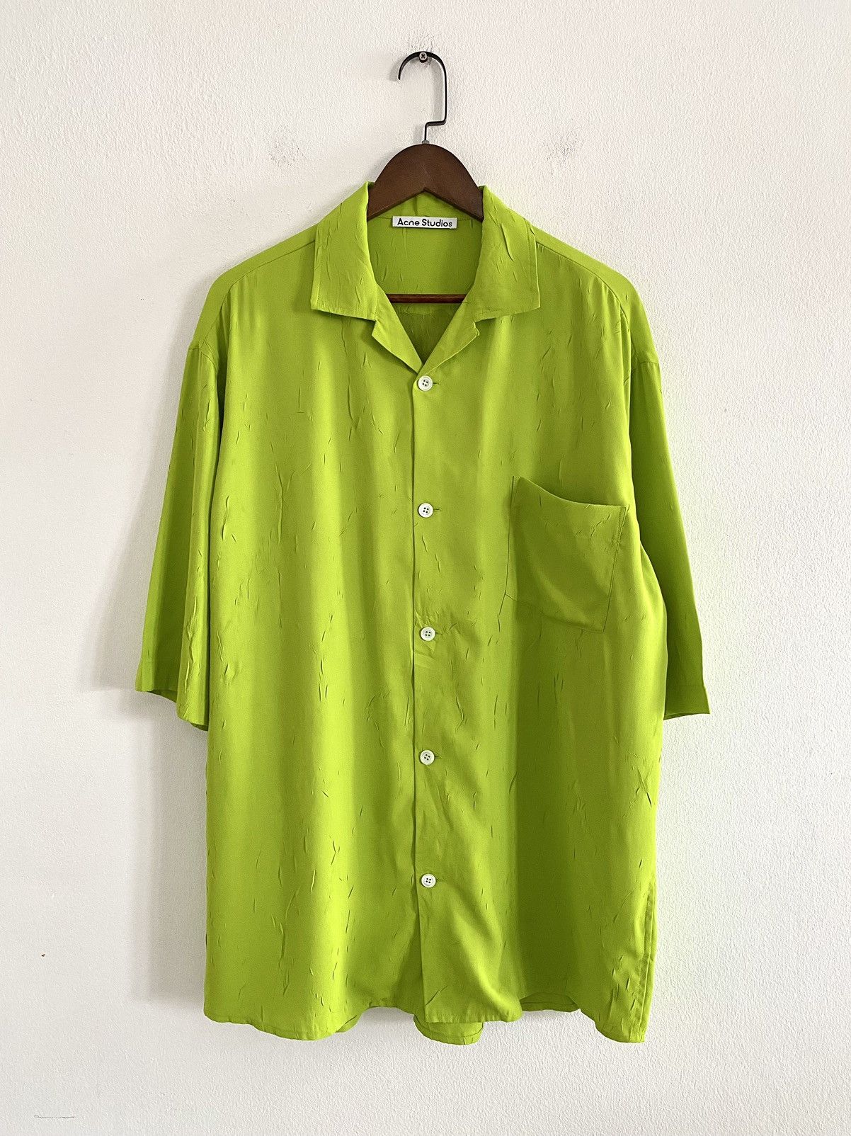 Acne Studios Acne Studios Graphic Printed Collared Button-Up Shirt Size US L / EU 52-54 / 3 - 2 Thumbnail