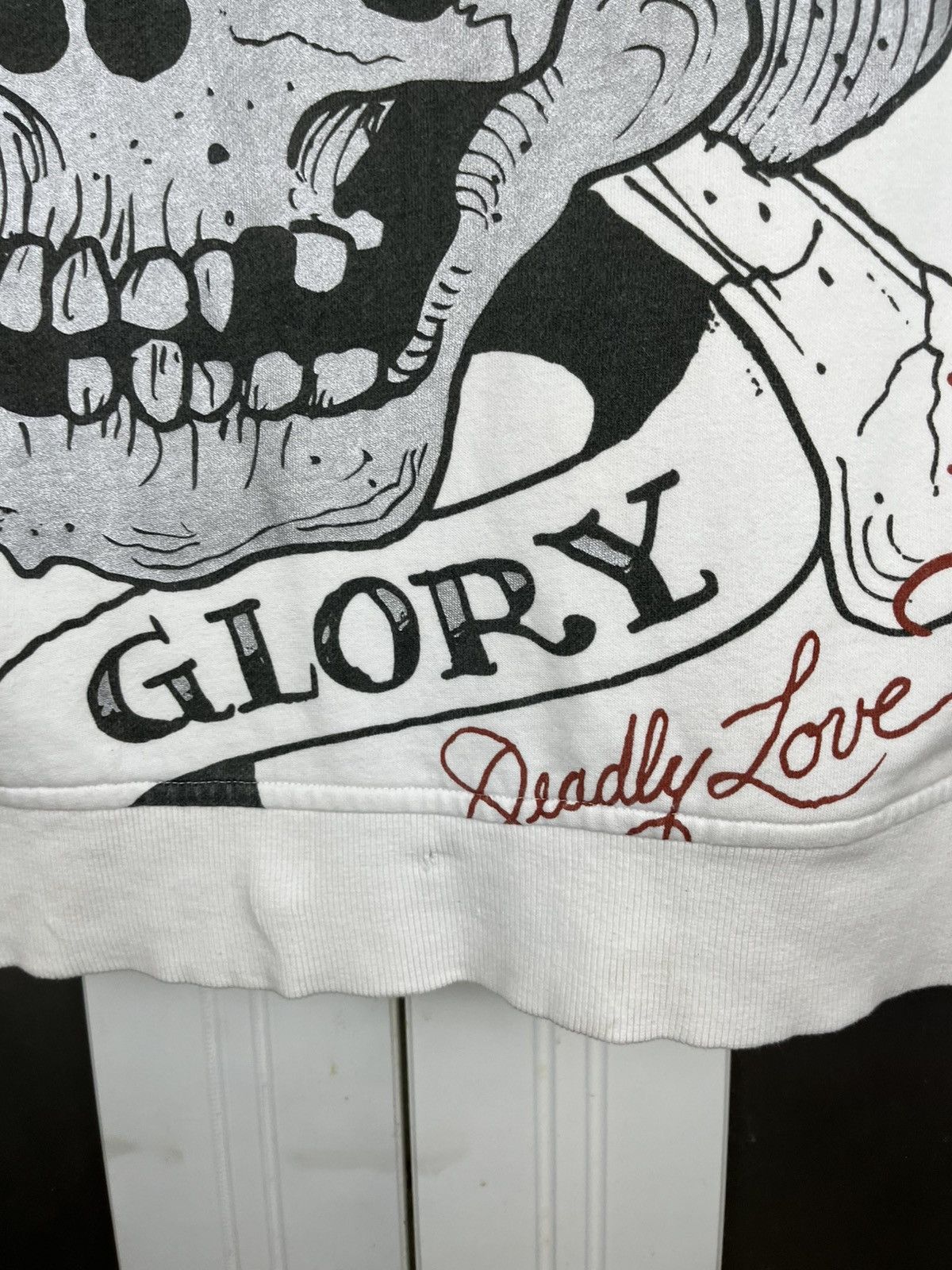 Ed Hardy × Vintage Vtg Ed Hardy Hoodie Zip Up Size US S / EU 44-46 / 1 - 4 Thumbnail