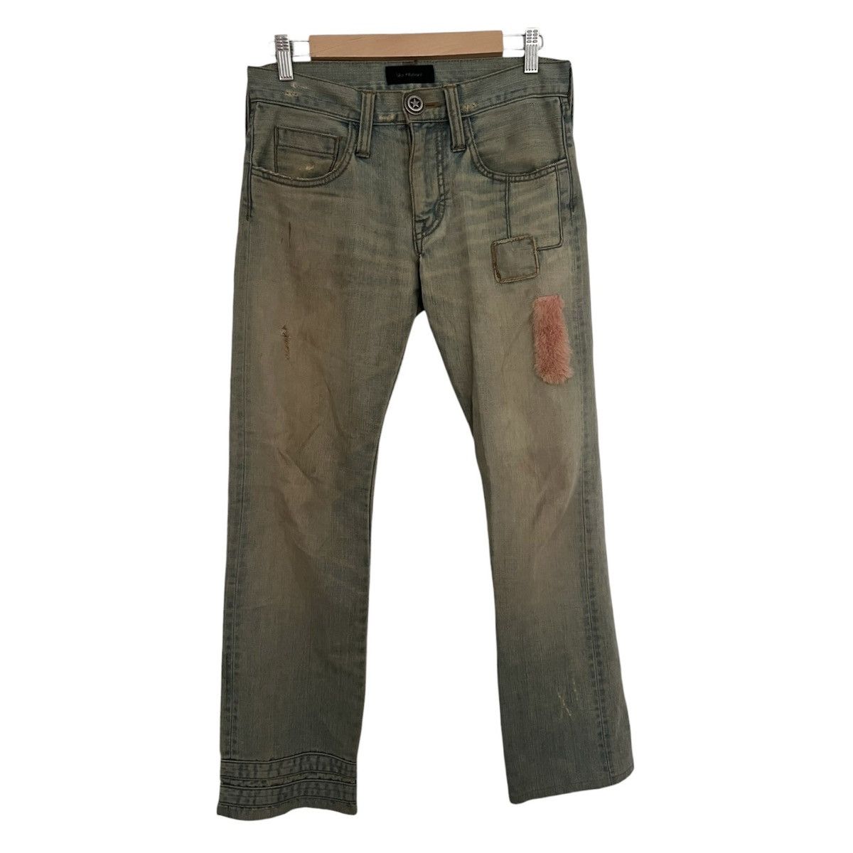 If Six Was Nine Led rewche denim w fur patch Size US 30 / EU 46 - 1 Thumbnail
