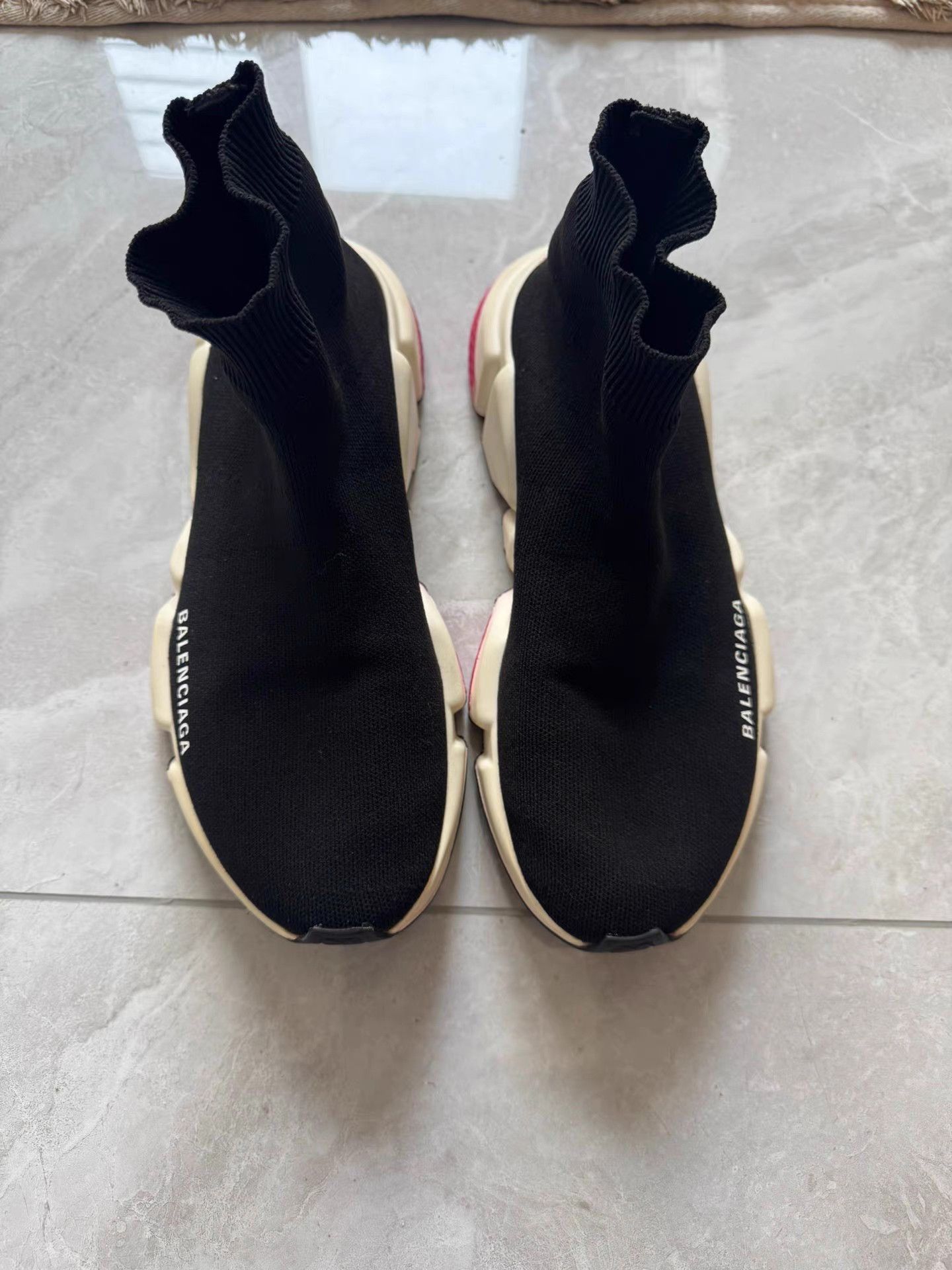 Balenciaga Balenciaga Speed 1.0 High-Top Slip-On Running Shoes K13 Size US 9 / IT 39 - 1 Thumbnail