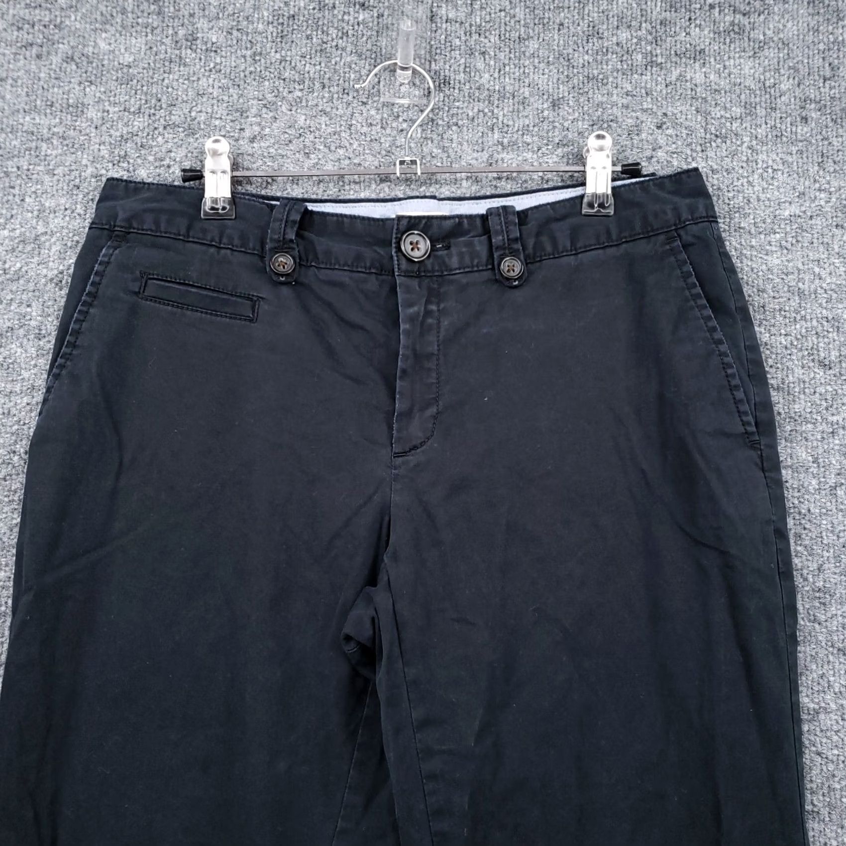 Banana Republic Banana Republic Pants Womens 4 Black Chino Mid Rise Tapered Flat Front Pants Womens 4 Black Banana Republic Chino Straight Leg Casual Formal Business Size 27" / US 4 / IT 40 - 5 Thumbnail