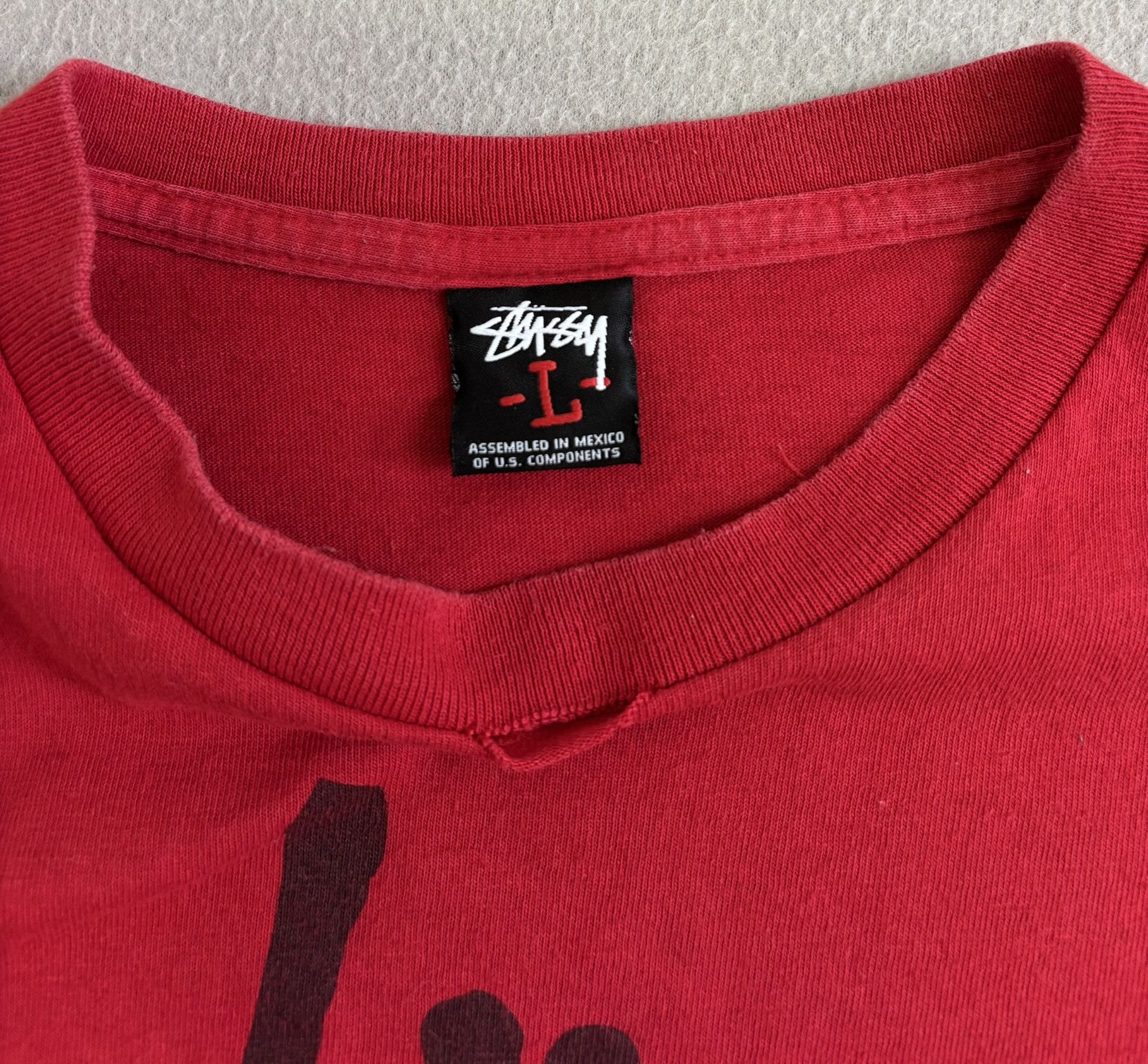 Stussy Stussy red t-shirt large Size US L / EU 52-54 / 3 - 14 Thumbnail