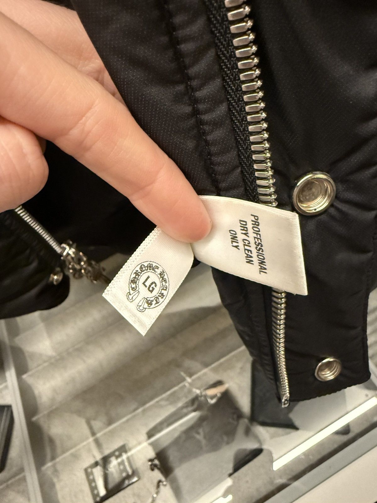 Chrome Hearts Chrome Hearts Leather Fleur goose down jacket Size US L / EU 52-54 / 3 - 14 Thumbnail