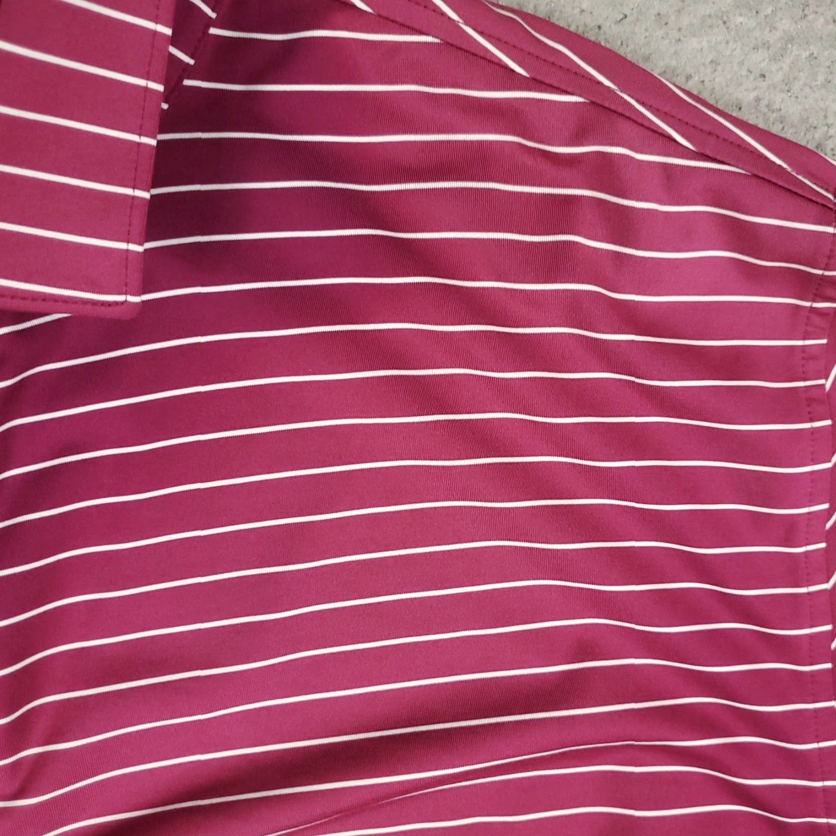 Peter Millar Peter Millar Polo Shirt Mens XL Purple Striped Short Sleeve Golf FADED Size US XL / EU 56 / 4 - 3 Thumbnail