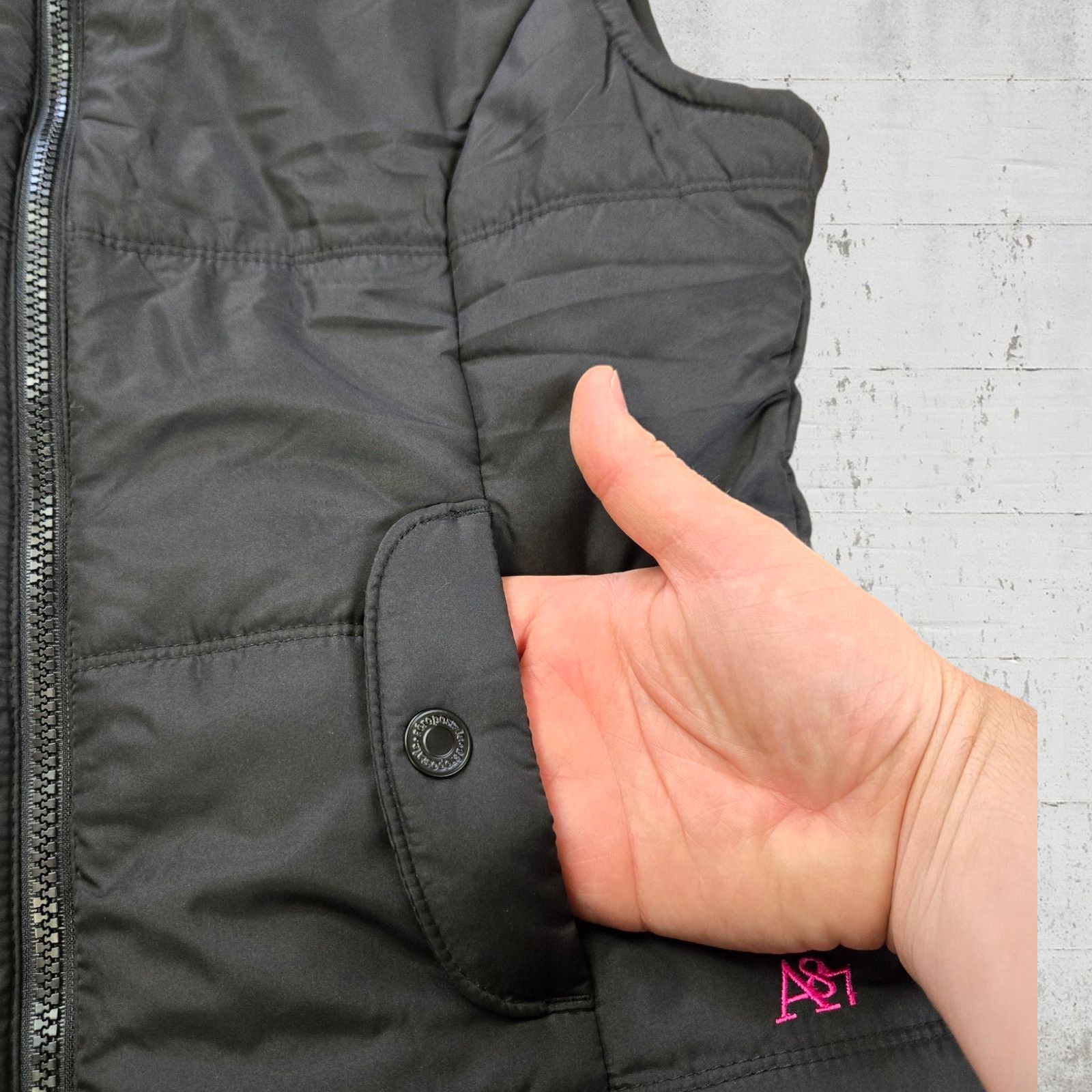 Aeropostale Aeropostale Black Quilted Puffer Vest Size Medium Size M / US 6-8 / IT 42-44 - 4 Thumbnail