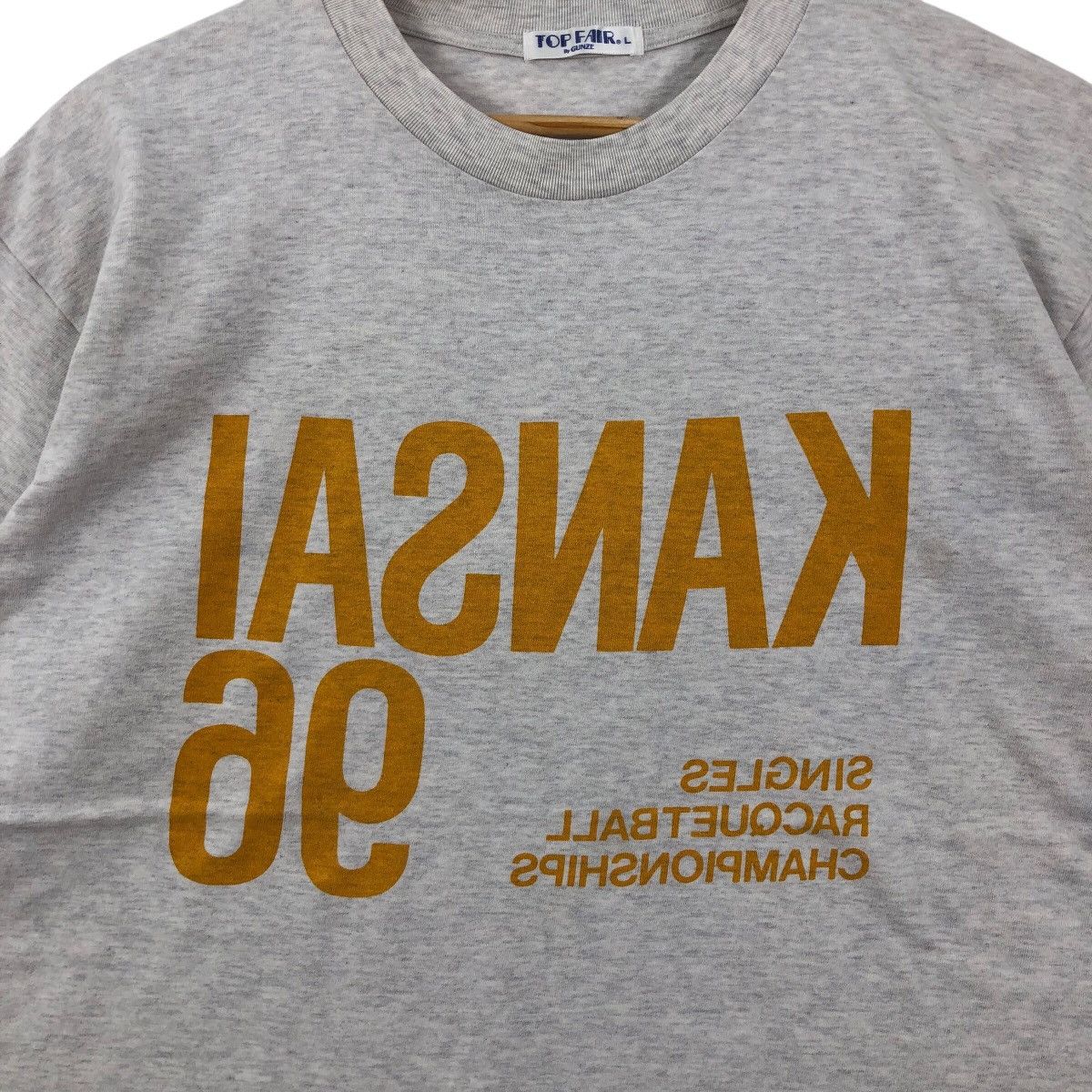 Vintage Vintage 90s KANSAI 96 Racquetball T Shirt Size L Size US L / EU 52-54 / 3 - 3 Thumbnail