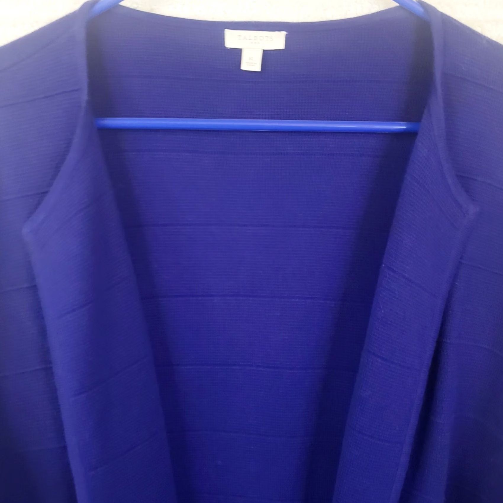Talbots Talbots Sweater Womens XL Blue Women Pima Cotton Cardigan Size Light Open Front Size XL / US 12-14 / IT 48-50 - 4 Thumbnail