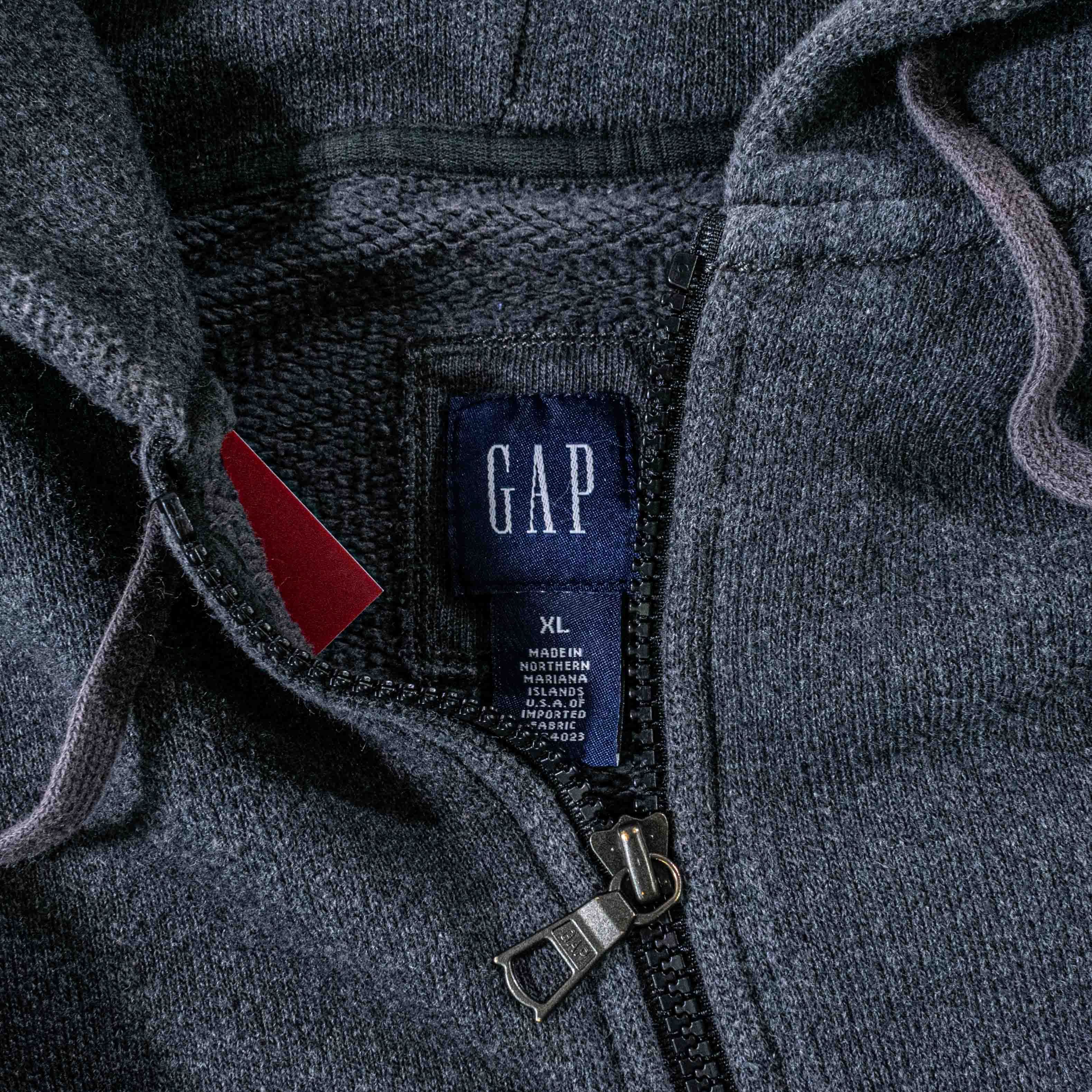 Gap Vintage GAP Weave Style Zip Hoodie Sweatshirt XL Y2K Size US XL / EU 56 / 4 - 6 Thumbnail