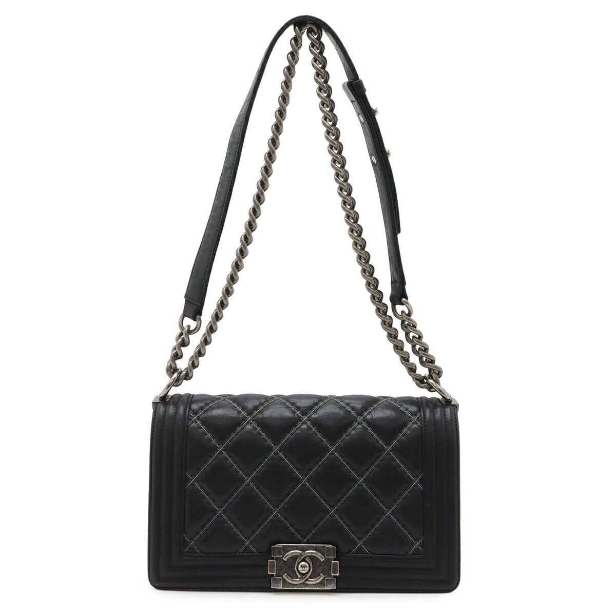 Chanel Chanel Chanel Boy Chanel Leather Shoulder Bag Leather Shoulder Bag DUTY FREE for USA Size ONE SIZE - 1 Thumbnail