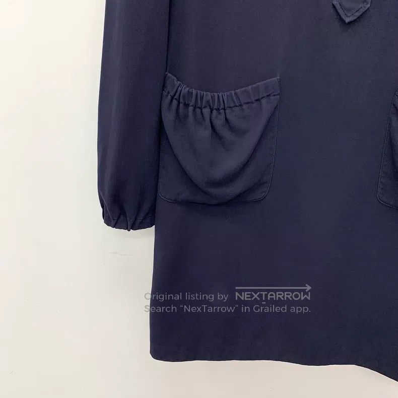Gucci Gucci Dark blue cotton doll collar long-sleeved dress Size XS / US 0-2 / IT 36-38 - 4 Thumbnail