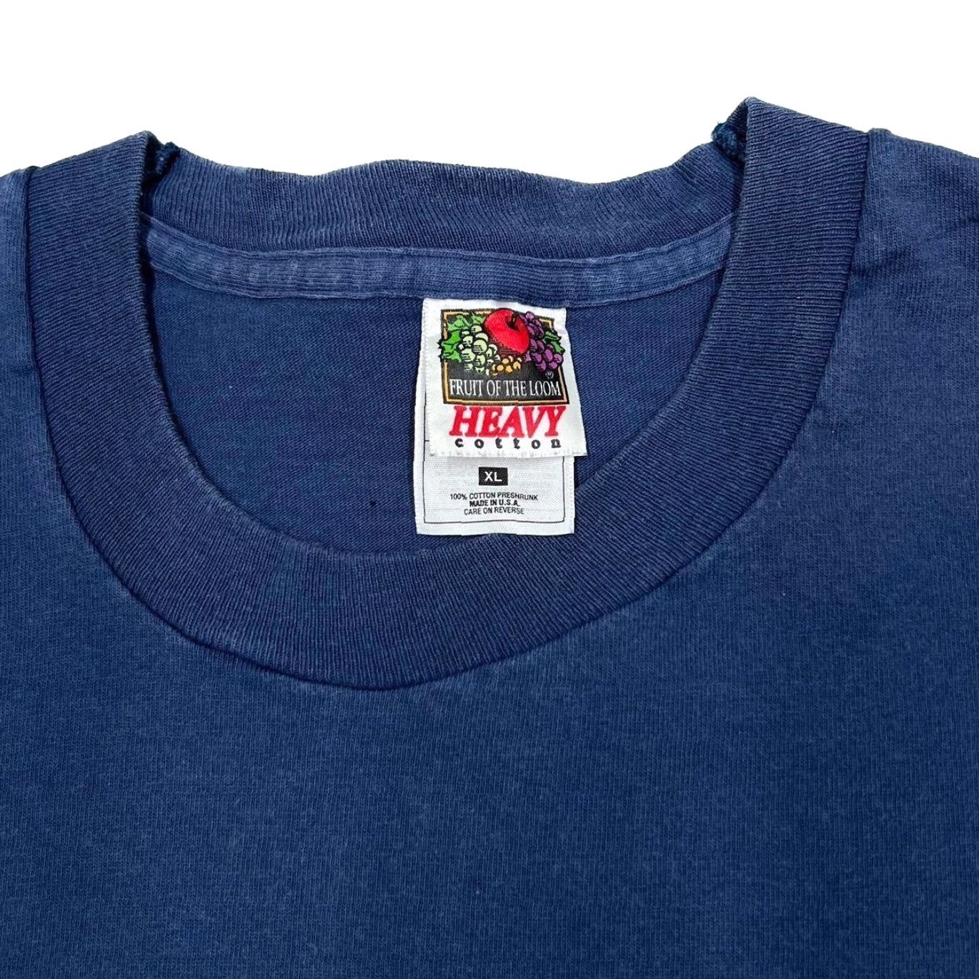 Fruit Of The Loom VINTAGE 90’s HORSESHOE SCOUT RESERVATION Graphic T-Shirt XL Navy Mens Shirt XL Blue Graphic souvenir spellout print to front 90s Mens Size US XL / EU 56 / 4 - 2 Thumbnail