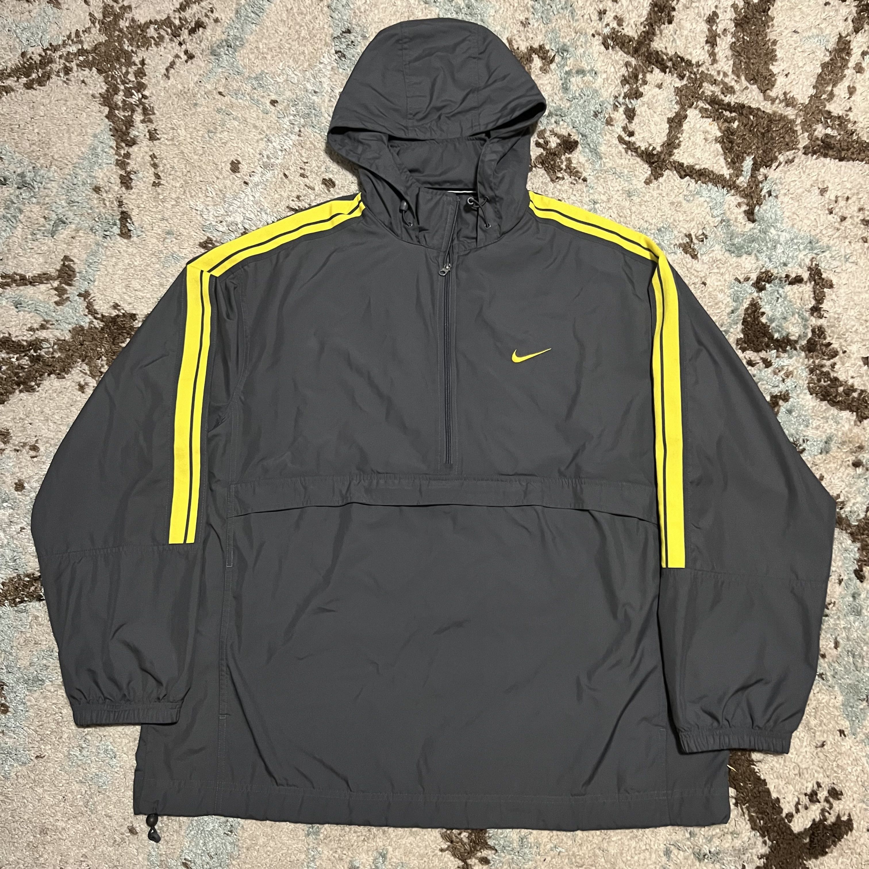 Vintage Nike Concealed Hood Windbreaker Jacket Size XL Y2K