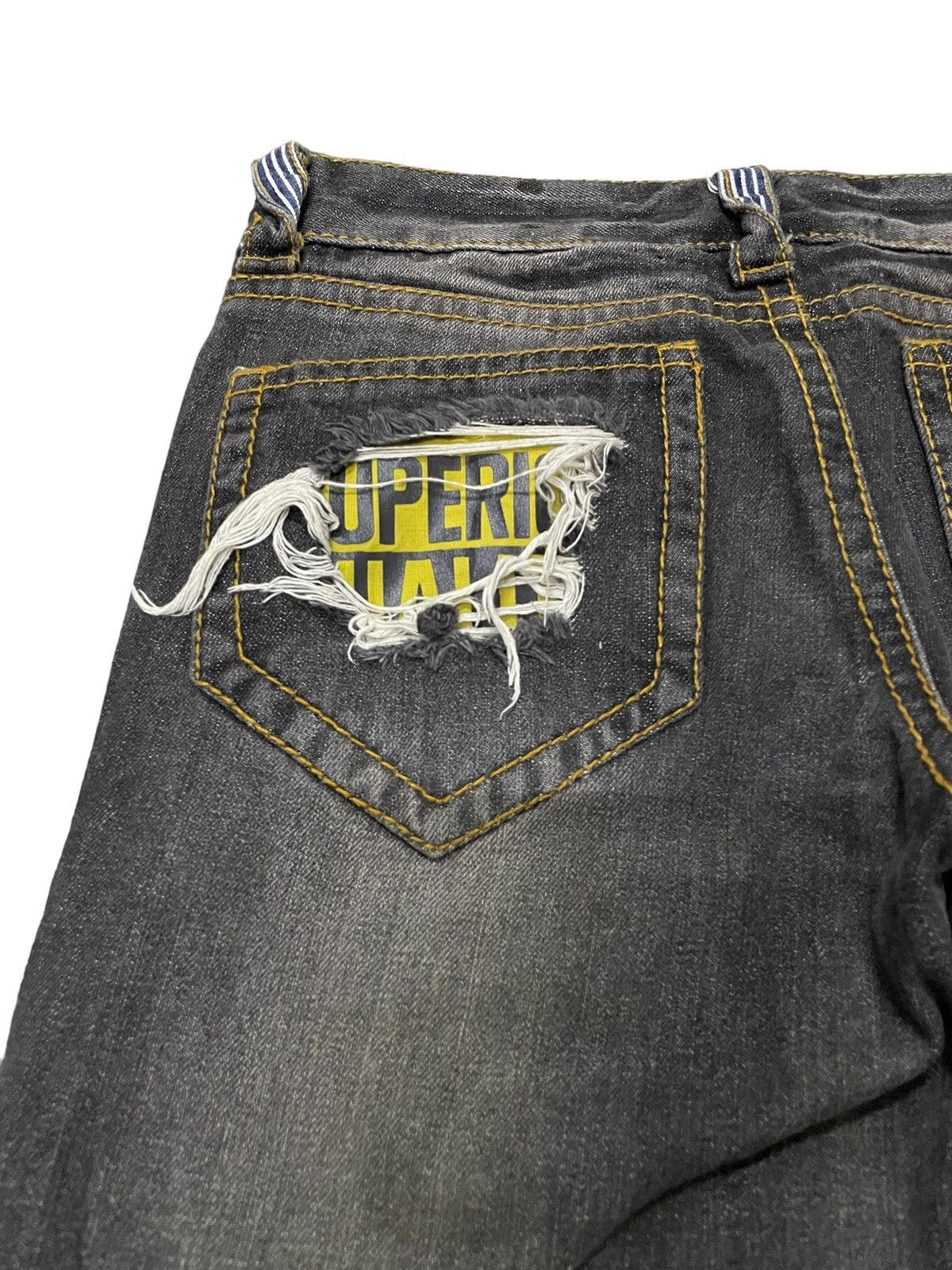 Hysteric Glamour Blue Moon Japan Distressed Patchwork Details Jeans Size US 29 - 14 Thumbnail