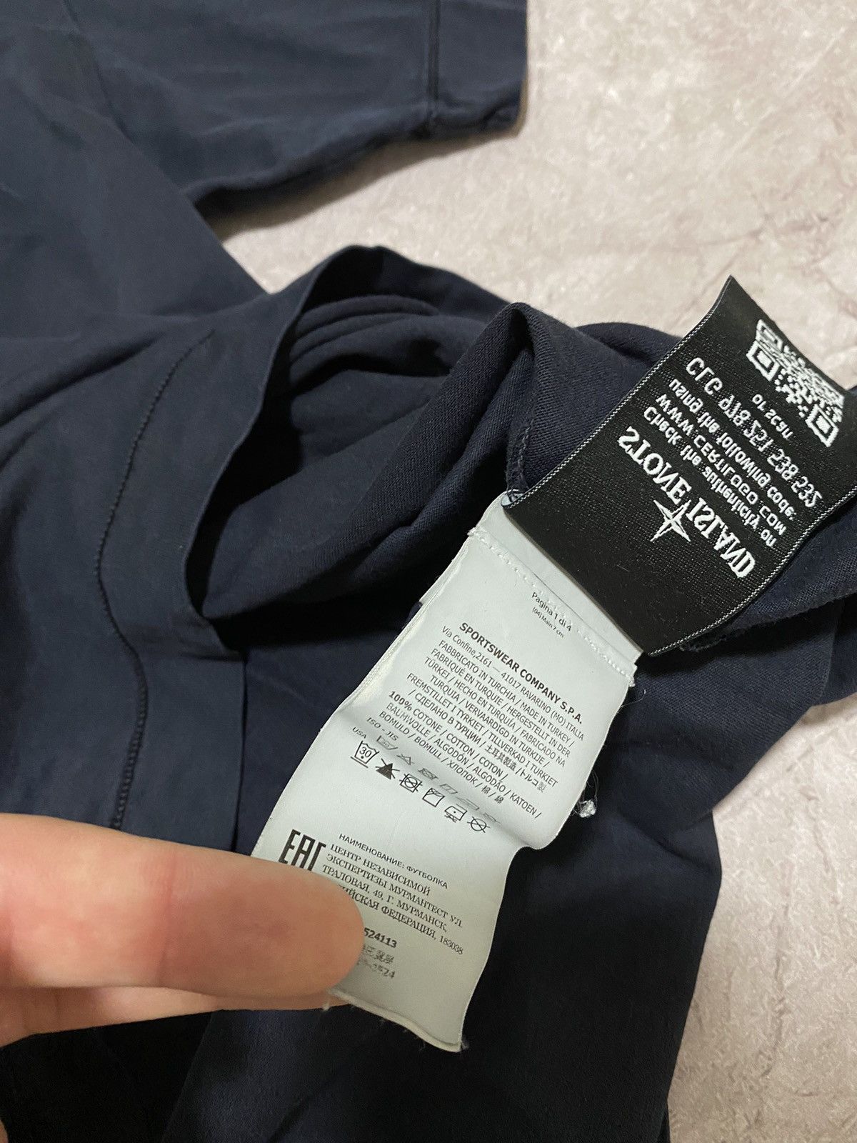 Massimo Osti × Stone Island × Vintage Classic Stone Island Patch Program Blue T Shirt Size US M / EU 48-50 / 2 - 9 Thumbnail