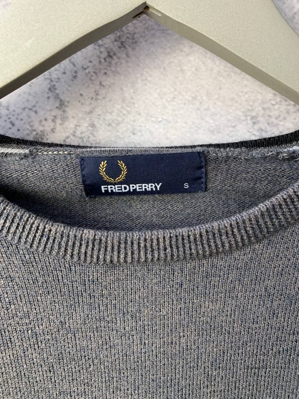 Fred Perry Fred Perry Gray Crew Neck Merino Wool Sweater Sweatshirt Size US S / EU 44-46 / 1 - 12 Thumbnail