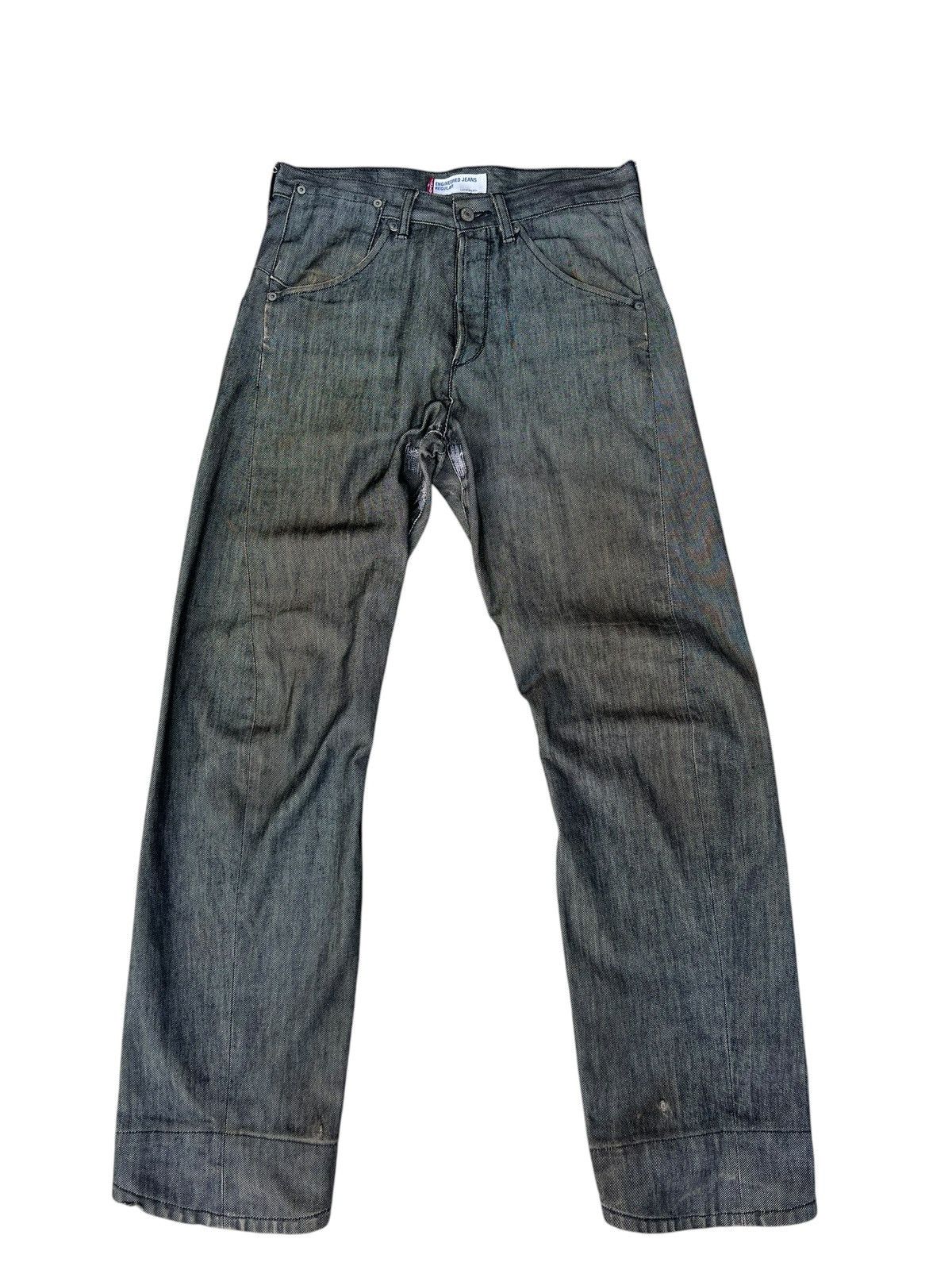 Levi's Dirty Mud Stains Denim Vintage 2000 Levi’s Engineered Jeans Size US 31 - 1 Thumbnail