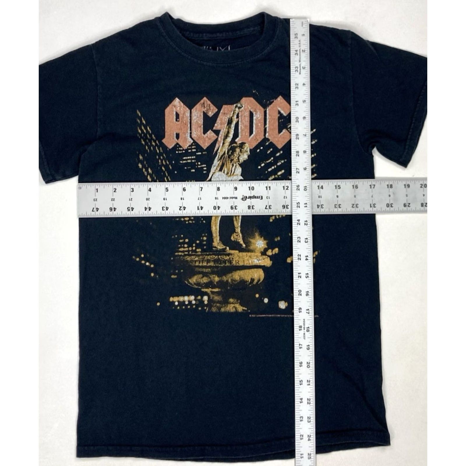 Vintage VINTAGE The Vinyl Icons ACDC Graphic T-shirt Women XS Black Short Sleeve Music Shirt Womens Size XS / US 0-2 / IT 36-38 - 6 Thumbnail