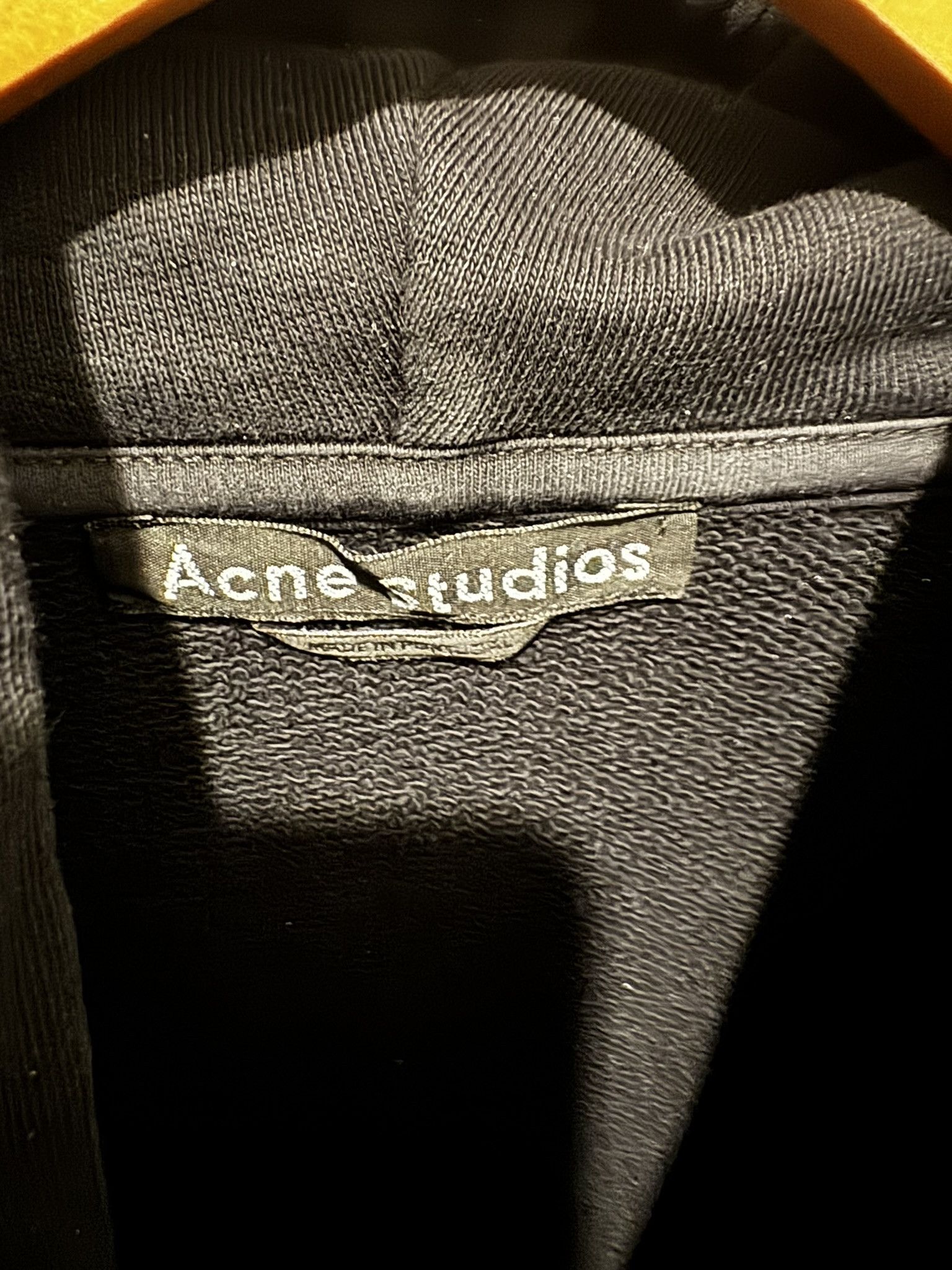 Acne Studios Yala Face Cotton Black Oversized Hoodie Size US XXS / EU 40 - 3 Thumbnail