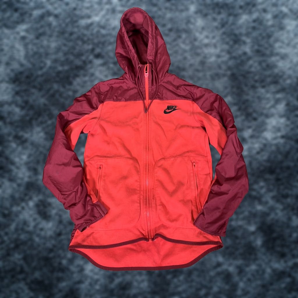 Nike Nike Av15 Hoodie Mens Small Full Zip Red Fleece Swoosh Jacket 807415-657 Size US S / EU 44-46 / 1 - 1 Thumbnail