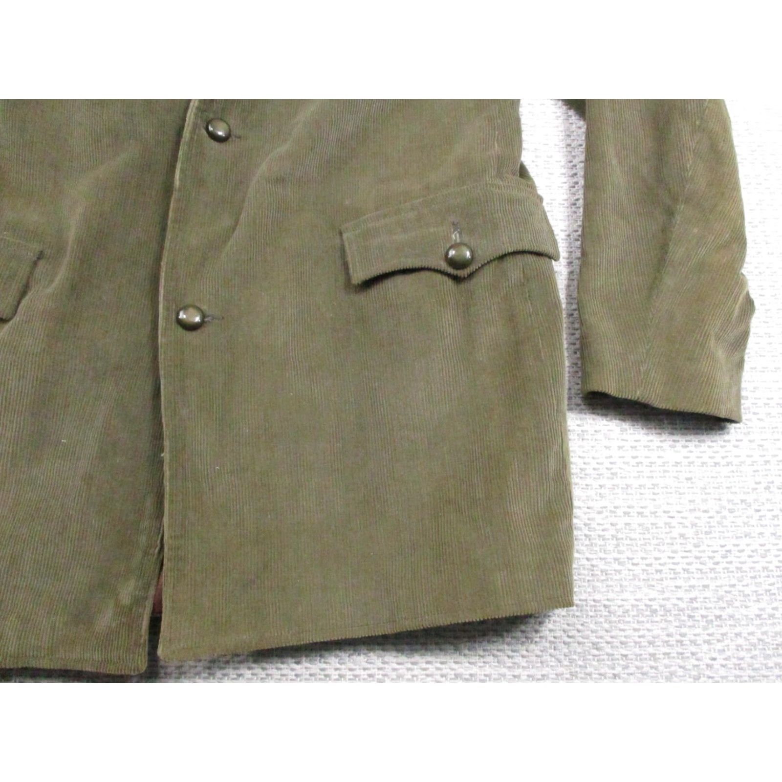 Vintage VINTAGE Pioneer Wear Jacket Mens 42L Corduroy Western Sport Coat Long Green Olive Brown 70s Mens Size US XS / EU 42 / 0 - 2 Thumbnail