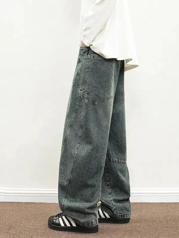 Japanese Brand Retro loose pocket patchwork jeans Size US 32 / EU 48 - 3 Thumbnail