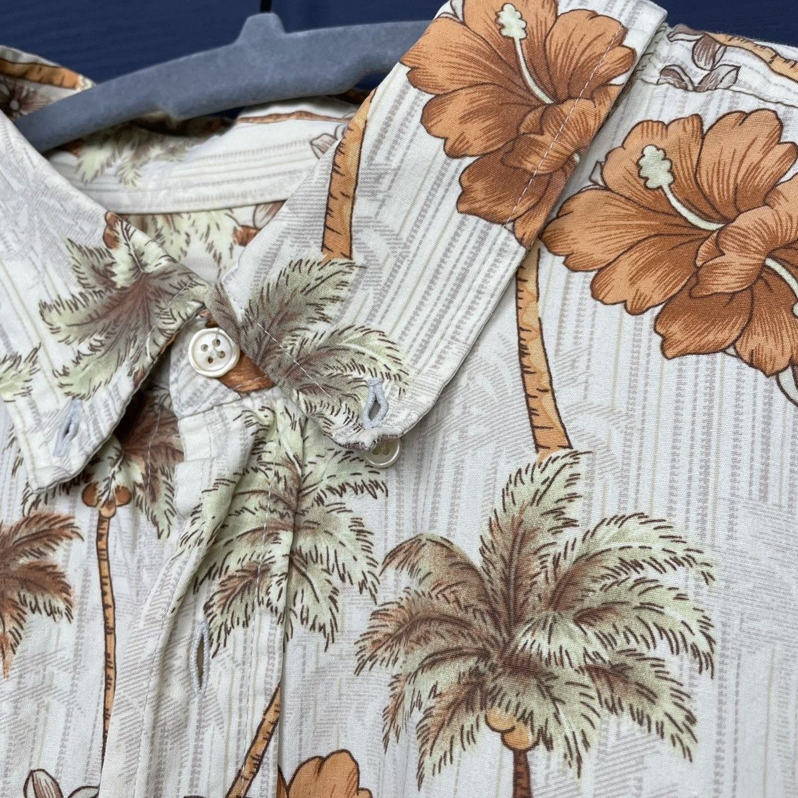 Harley Davidson × Japanese Brand × Vintage 🏝️PALM TREE/FLOWER HAWAIIAN SHIRT Size US XL / EU 56 / 4 - 4 Thumbnail