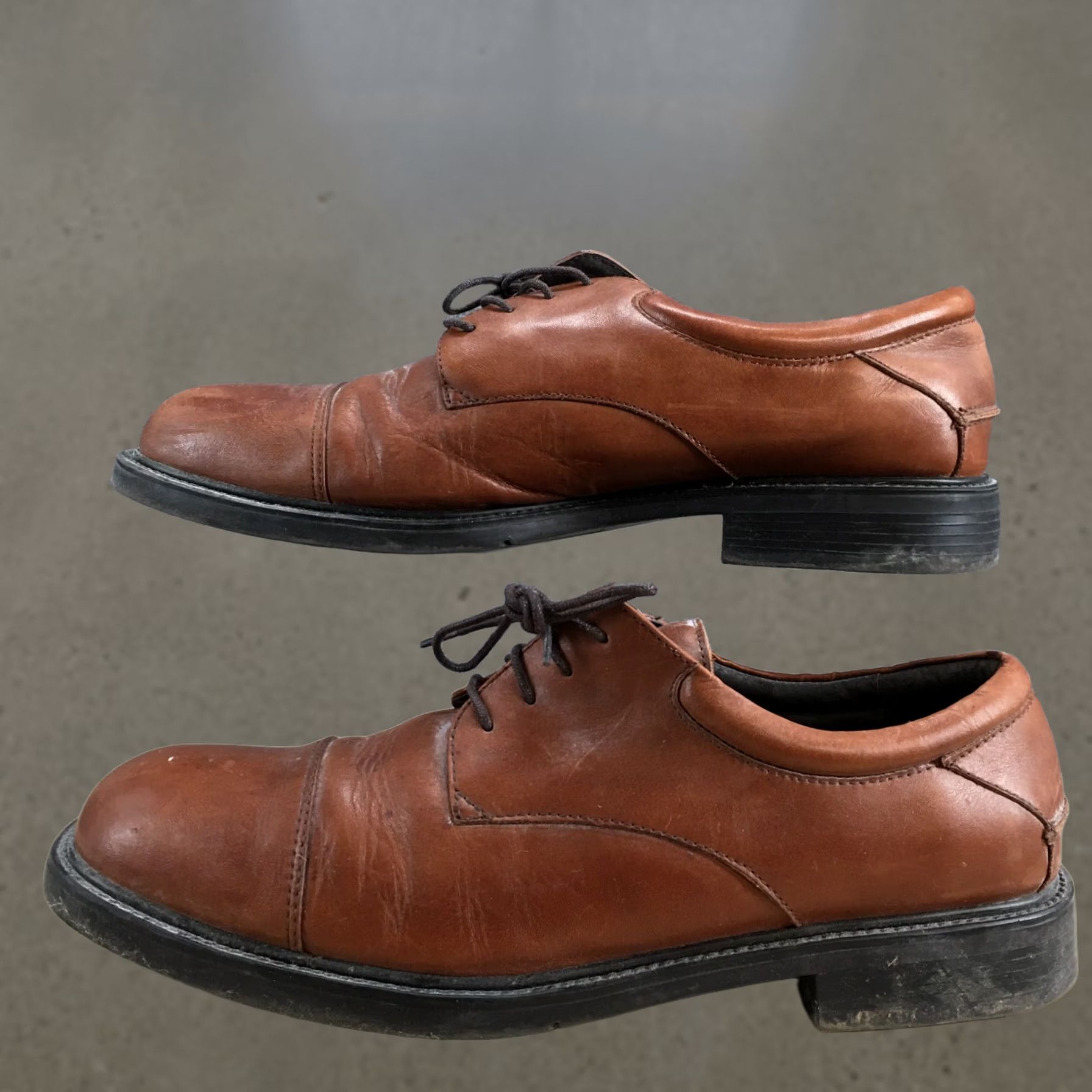 Nunn Bush Nunn Bush Maxwell Dress Cap Toe Oxford Shoes Mens 9.5 M Brown Leather Size ONE SIZE - 1 Thumbnail