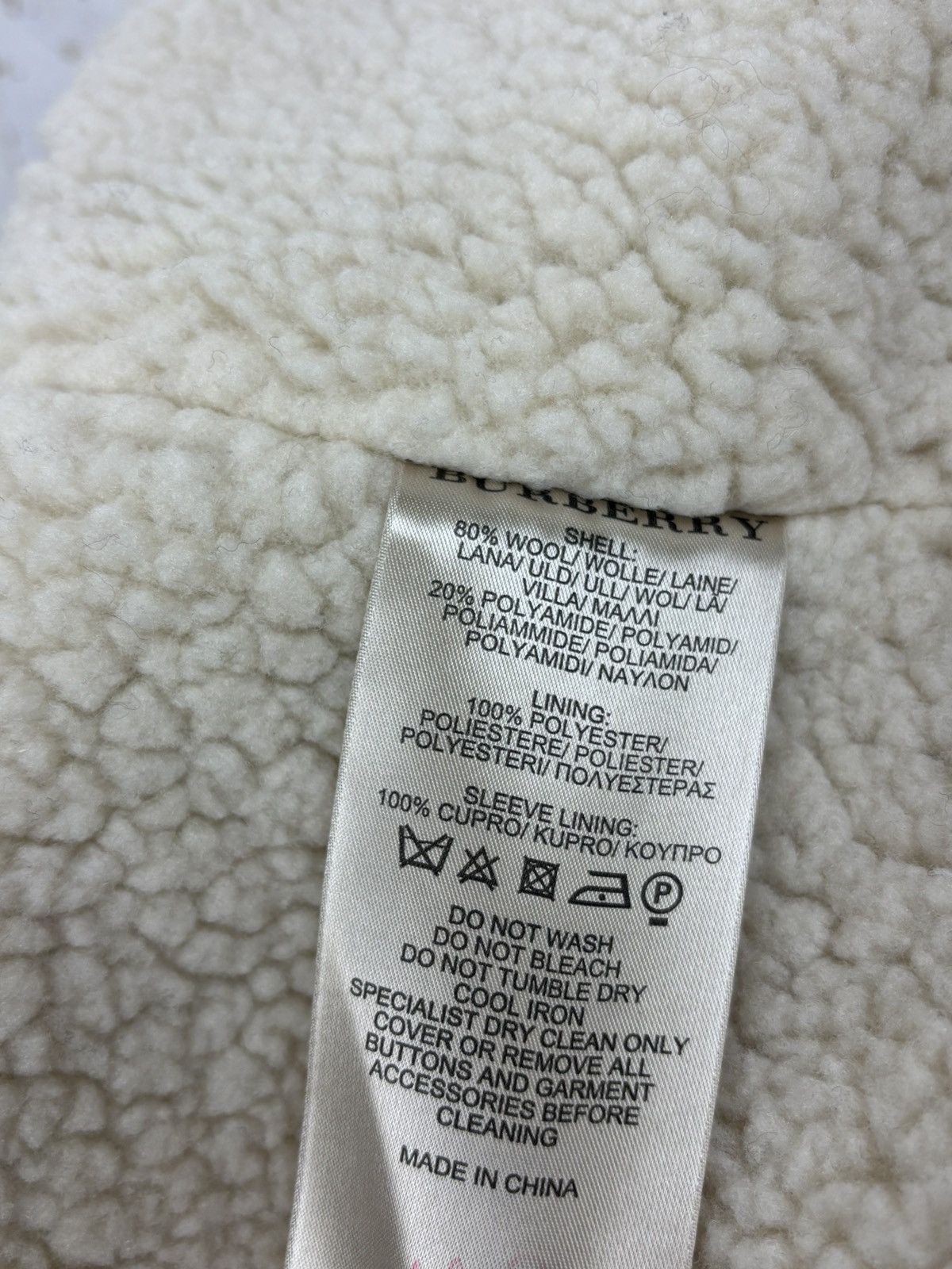 Burberry Burberry Wool Nova Check Shearling Jacket UK 14 USA 12 IT 46 Size L / US 10 / IT 46 - 13 Thumbnail