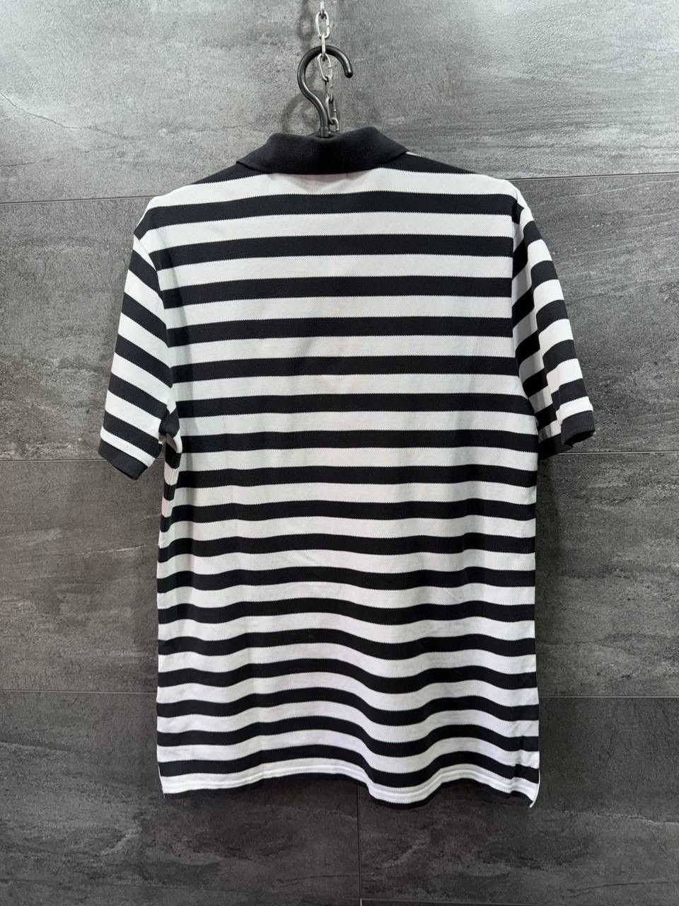 Vintage Nike Sportswear Men's Polo Shirt Striped White Black Size US M / EU 48-50 / 2 - 14 Thumbnail
