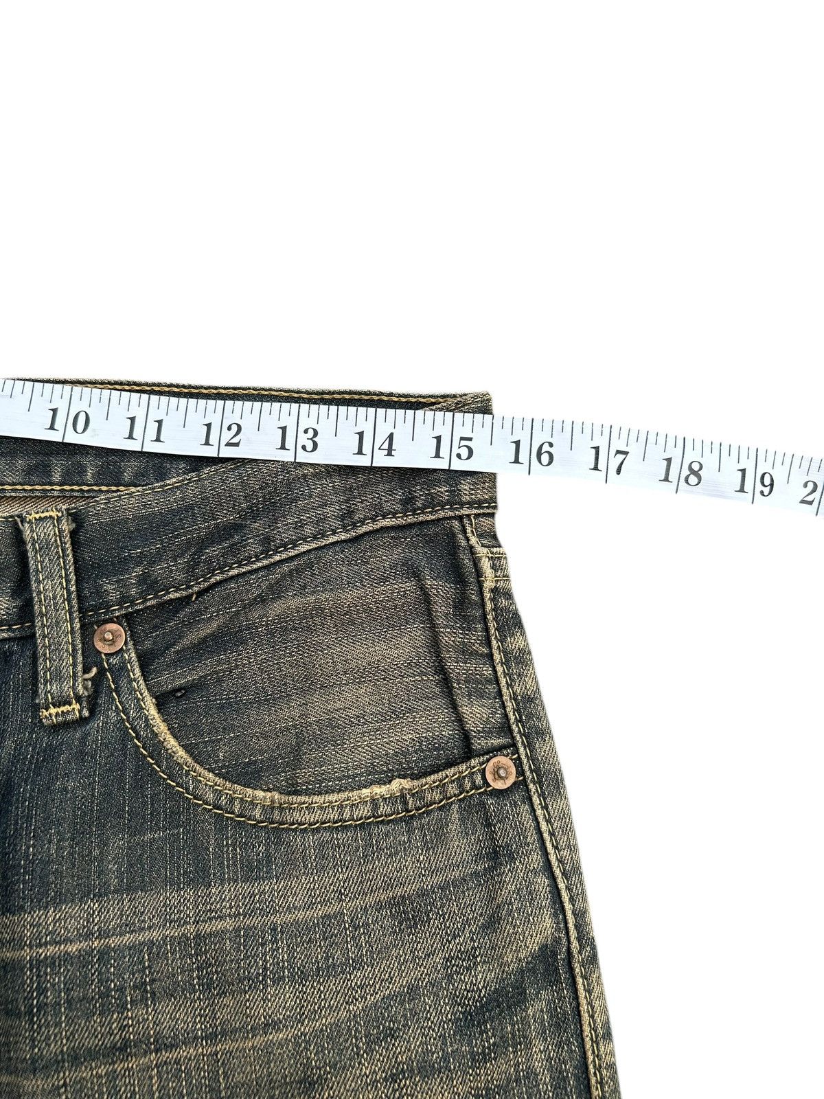 Kapital Vintage Levis Rusty Mudwash Distressed Denim Jeans Size US 31 - 16 Thumbnail