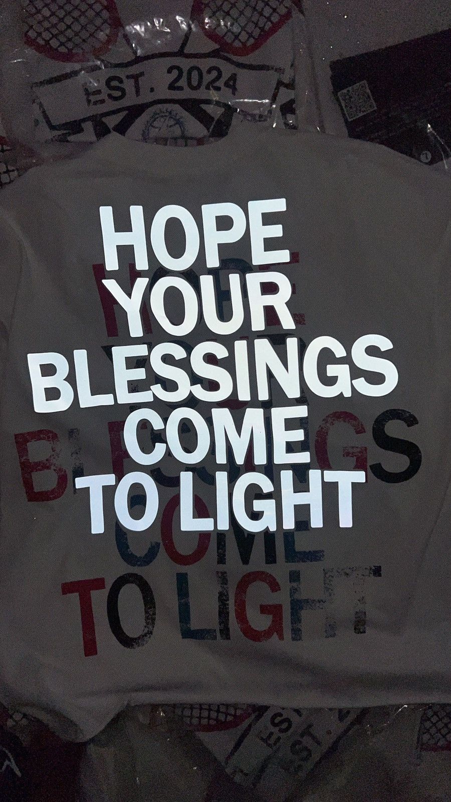 Vintage Hope your blessings come to light tshirt Size US M / EU 48-50 / 2 - 5 Thumbnail