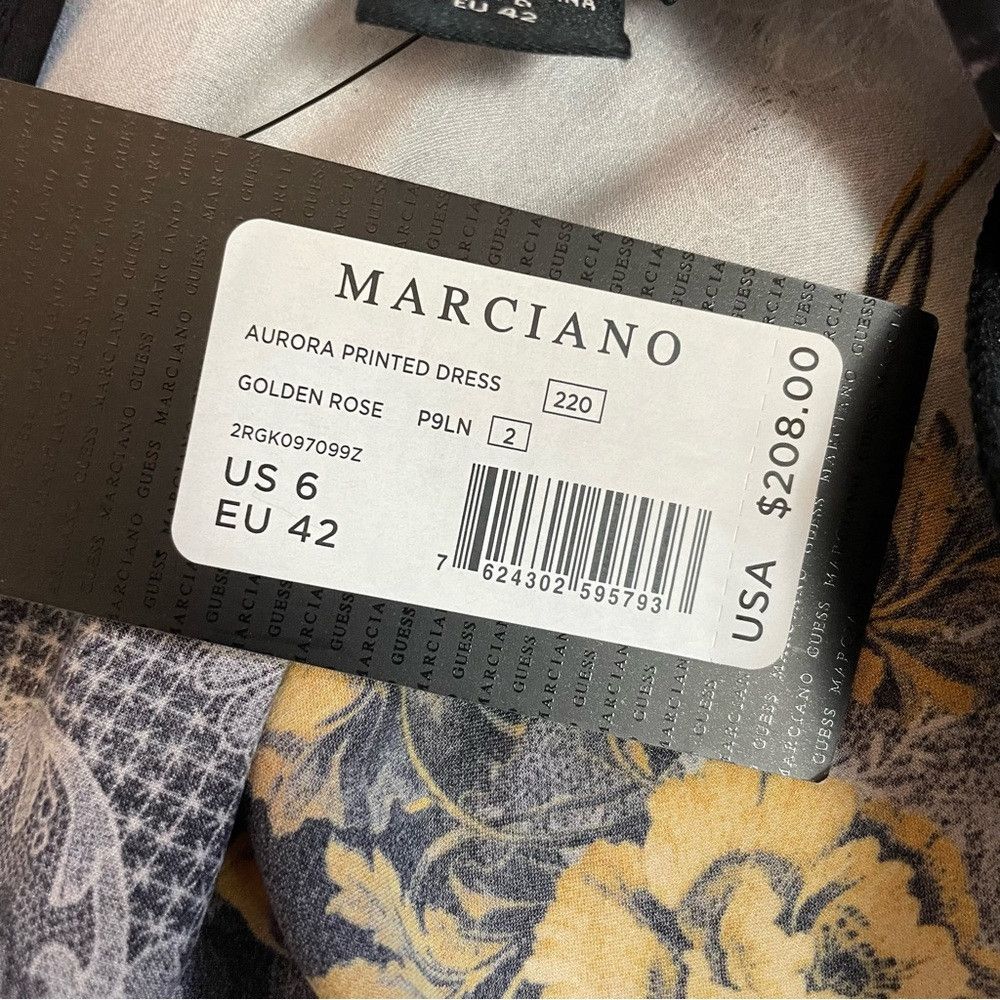Guess NWT New $208 Marciano Aurora Printed Golden Rose Long Sleev Size M / US 6-8 / IT 42-44 - 7 Thumbnail