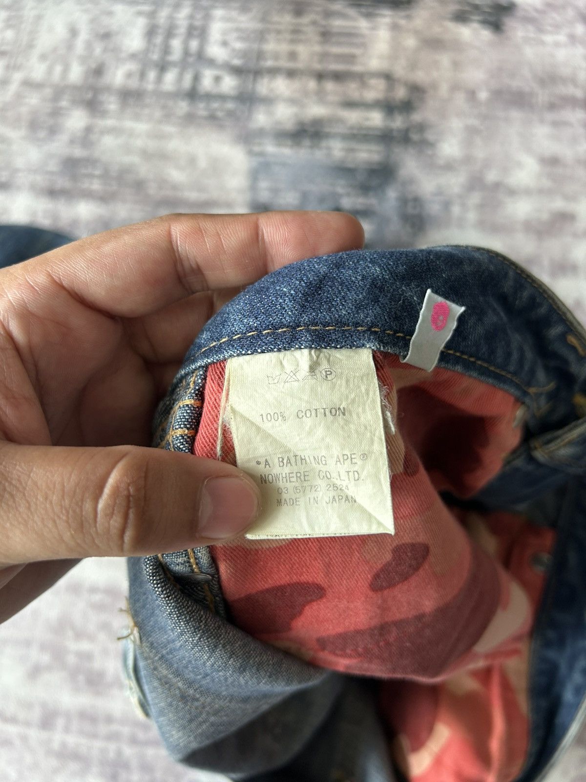 Bape Bape Back Print *A Bathing Ape* Jeans Size 33" - 12 Thumbnail