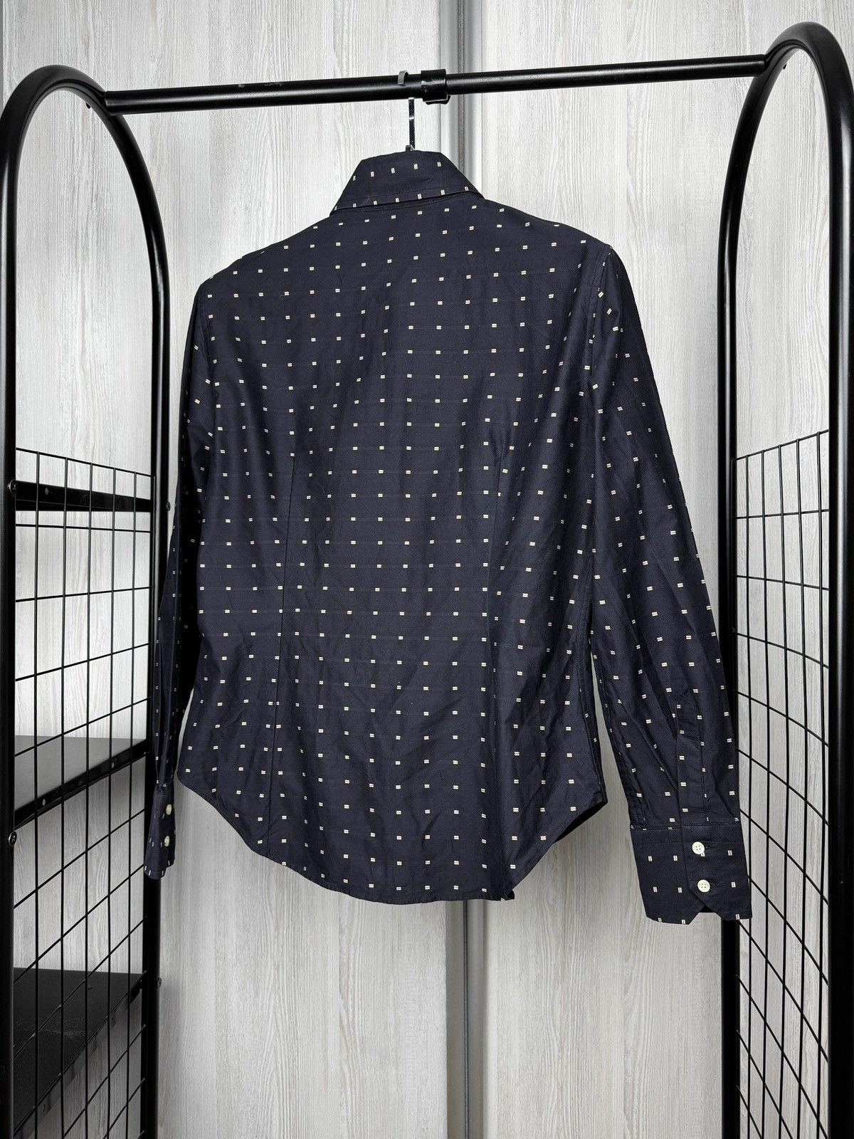 Etro ETRO navy blue patterned button up long sleeve cotton shirt Size XL / US 12-14 / IT 48-50 - 7 Thumbnail