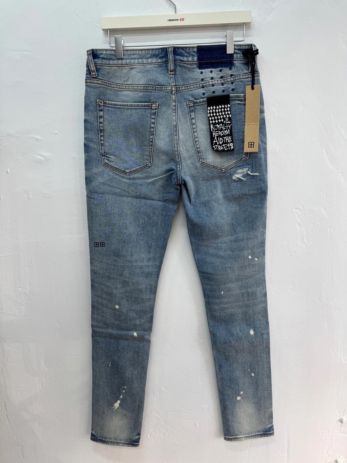 Ksubi new Ksubi mens denim jeans van winkle blue north trashed 32 Size US 32 / EU 48 - 5 Thumbnail