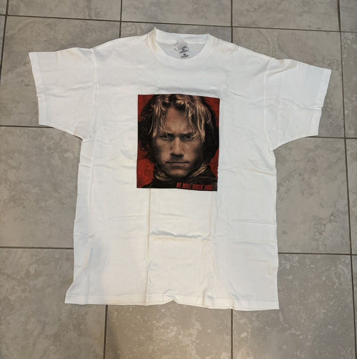 Vintage Rare Vintage A Knight’s Tale Heath Ledger Movie T Shirt Size US XL / EU 56 / 4 - 1 Thumbnail