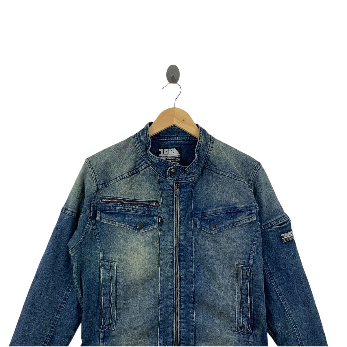 Vintage Vintage TORA JAPAN TORACHI Denim Jeans Jacket Windbreaker Size US M / EU 48-50 / 2 - 2 Thumbnail