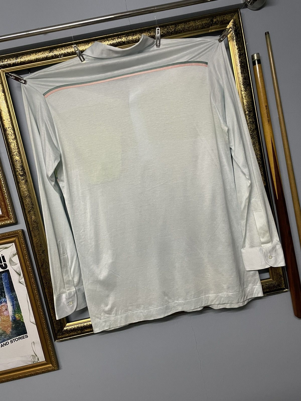 Yves Saint Laurent Vintage Yvesaintlaurent Light Pastel Colour Polo Sporty Look Size US L / EU 52-54 / 3 - 8 Thumbnail