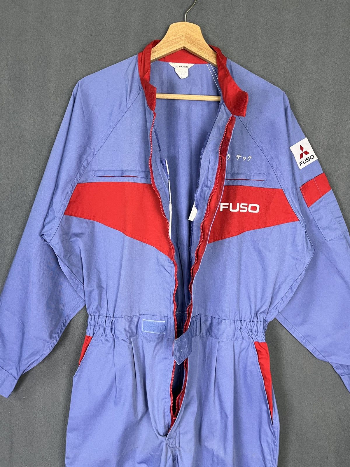 Japanese Brand × Vintage Vintage MITSUBISHI FUSO Truckers Racing Coverall Jacket Size US L / EU 52-54 / 3 - 6 Thumbnail