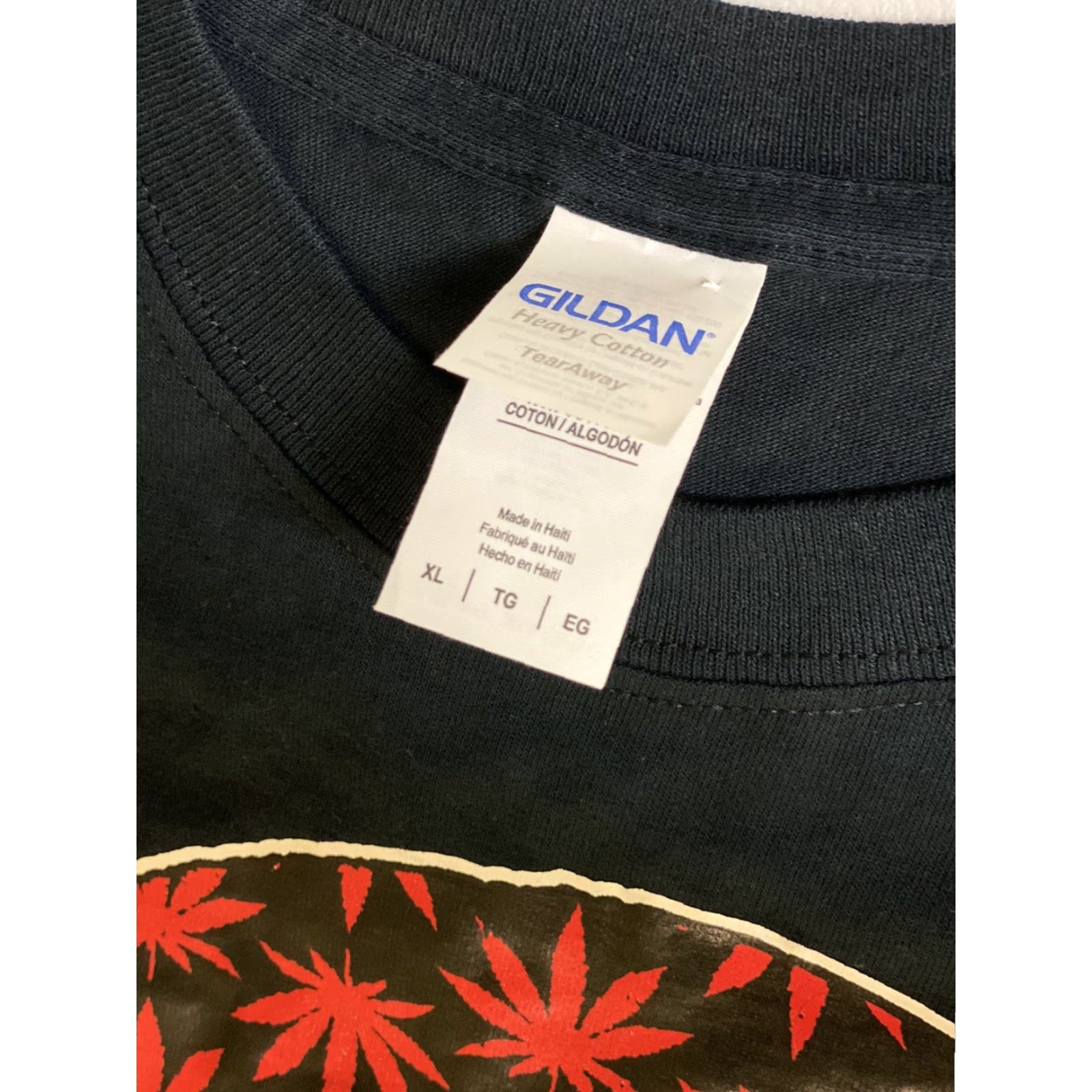 Gildan Gildan T-Shirt Skull Hemp Short Sleeve Crew Neck Mens XL Black Size US XL / EU 56 / 4 - 6 Thumbnail