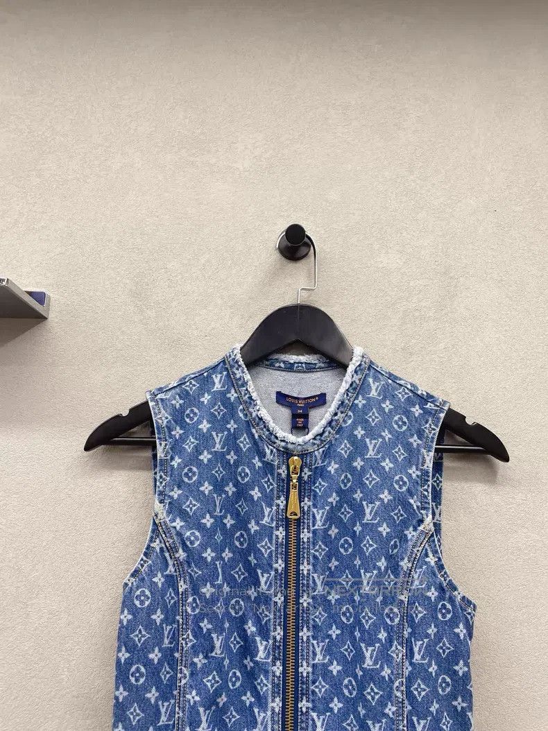 Louis Vuitton Louis Vuitton SS24 Denim Dress Size XXS / US 00 / IT 34 - 4 Thumbnail