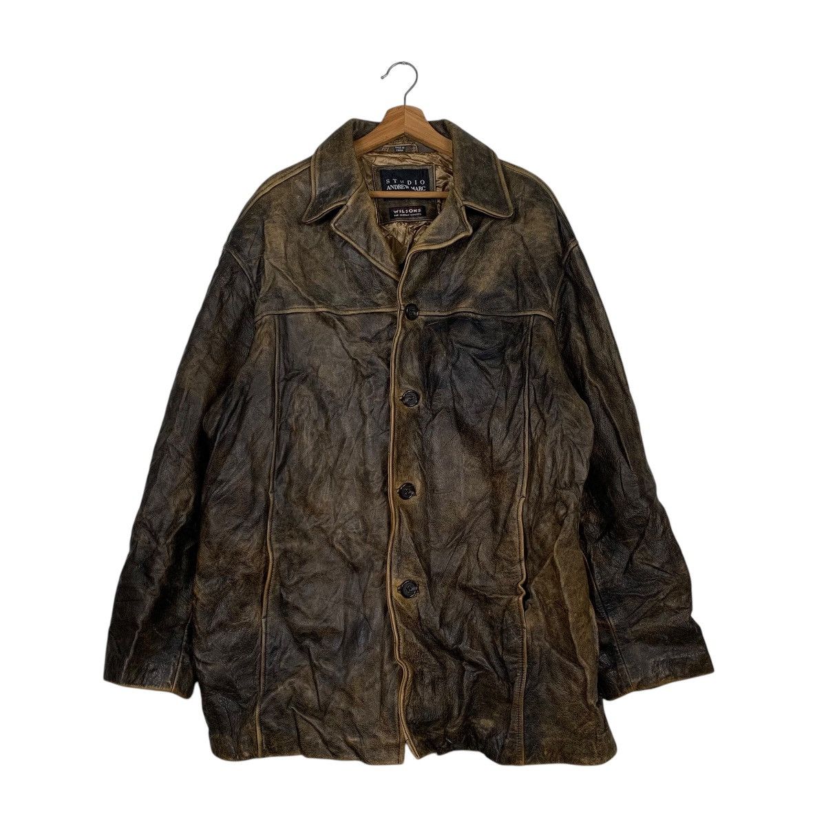 Andrew Marc Studio By Andrew Marc Leather Jacket Size US M / EU 48-50 / 2 - 1 Thumbnail