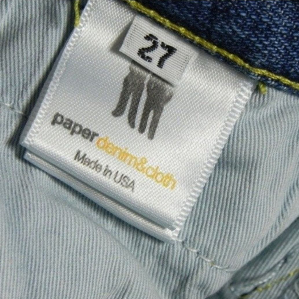 Paper Denim & Cloth Paper Denim & Cloth Ripper Super Low Flare Jeans Paint 27 Size 27" / US 4 / IT 40 - 8 Thumbnail