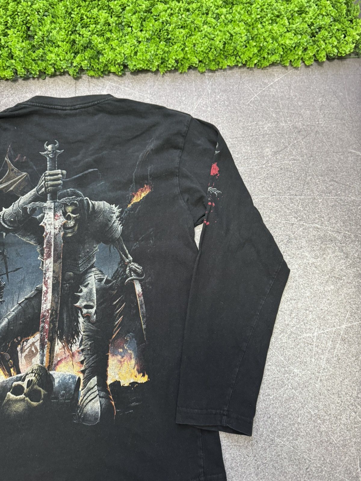 Vintage Vintage 90s Skull Longsleeve Spiral Y2K Affliction Style Size US M / EU 48-50 / 2 - 16 Thumbnail