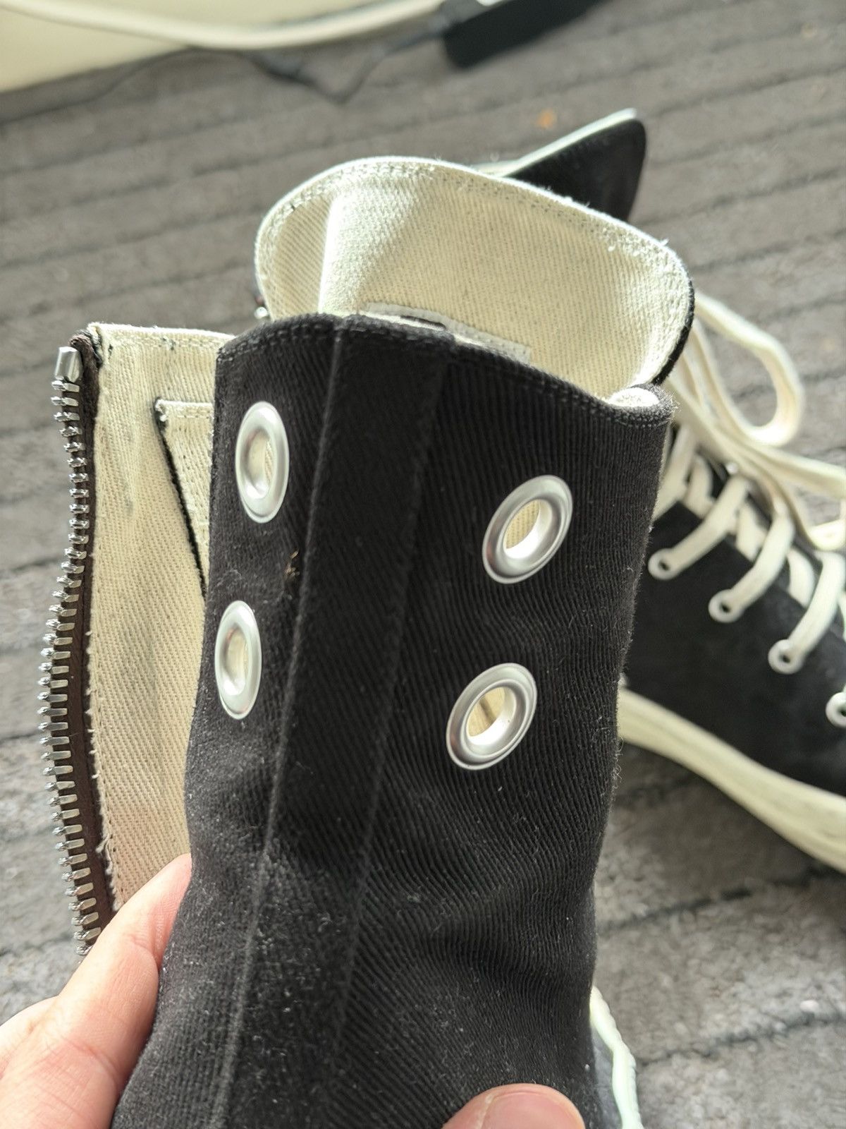 Rick Owens Drkshdw rick owens ramones high Size US 9.5 / EU 42-43 - 5 Thumbnail