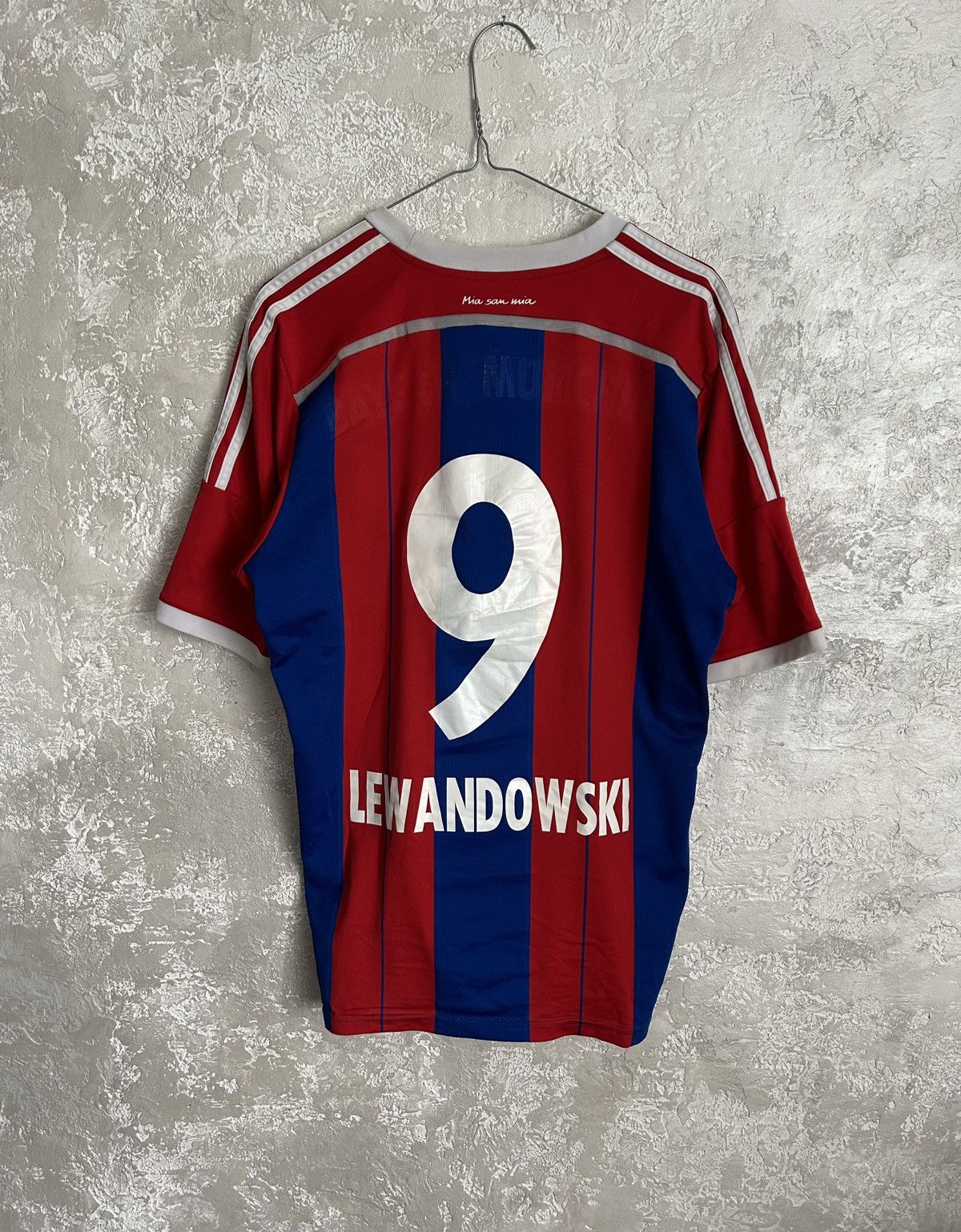 Adidas × Vintage Adidas Bayern Munchen Lewandowski 2014 football Jersey Size US L / EU 52-54 / 3 - 1 Thumbnail